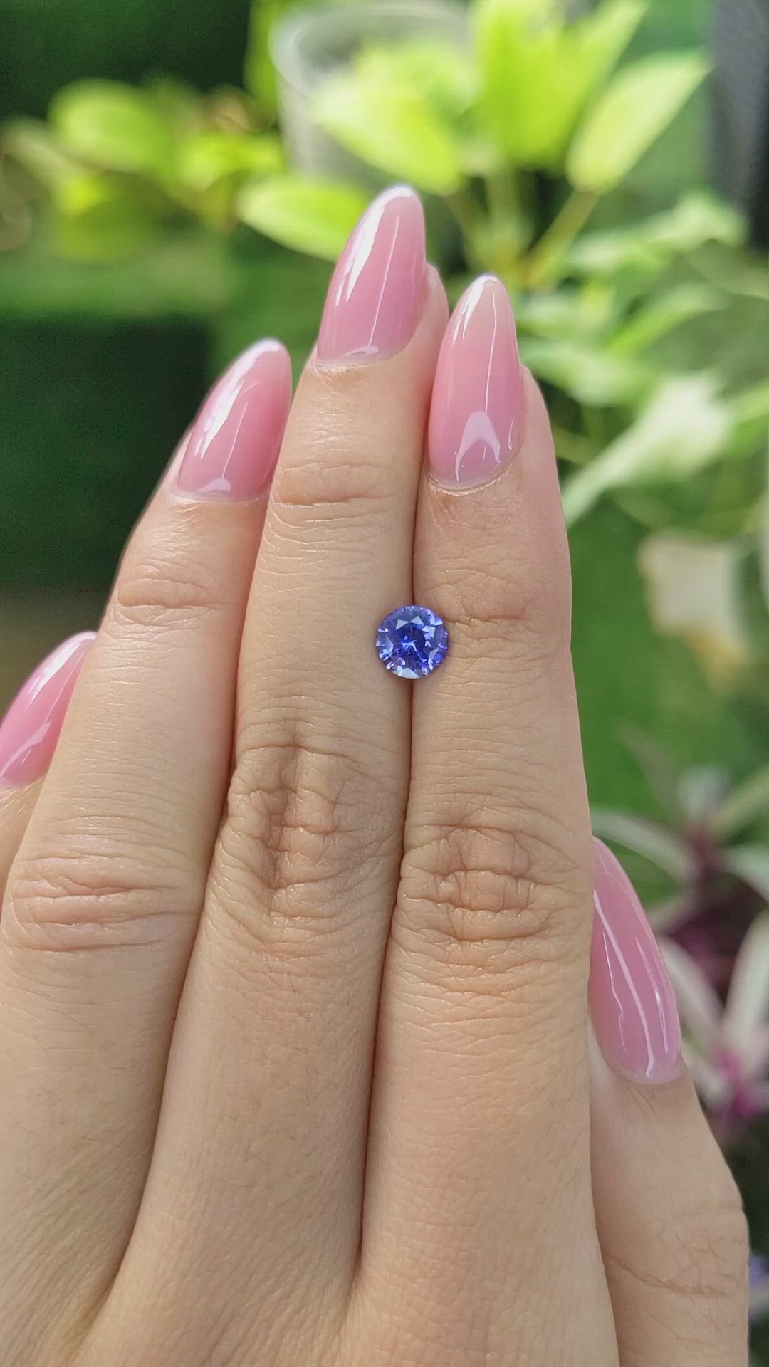 1.02 Ct. Blue Sapphire from Ceylon (Sri Lanka) Size Video