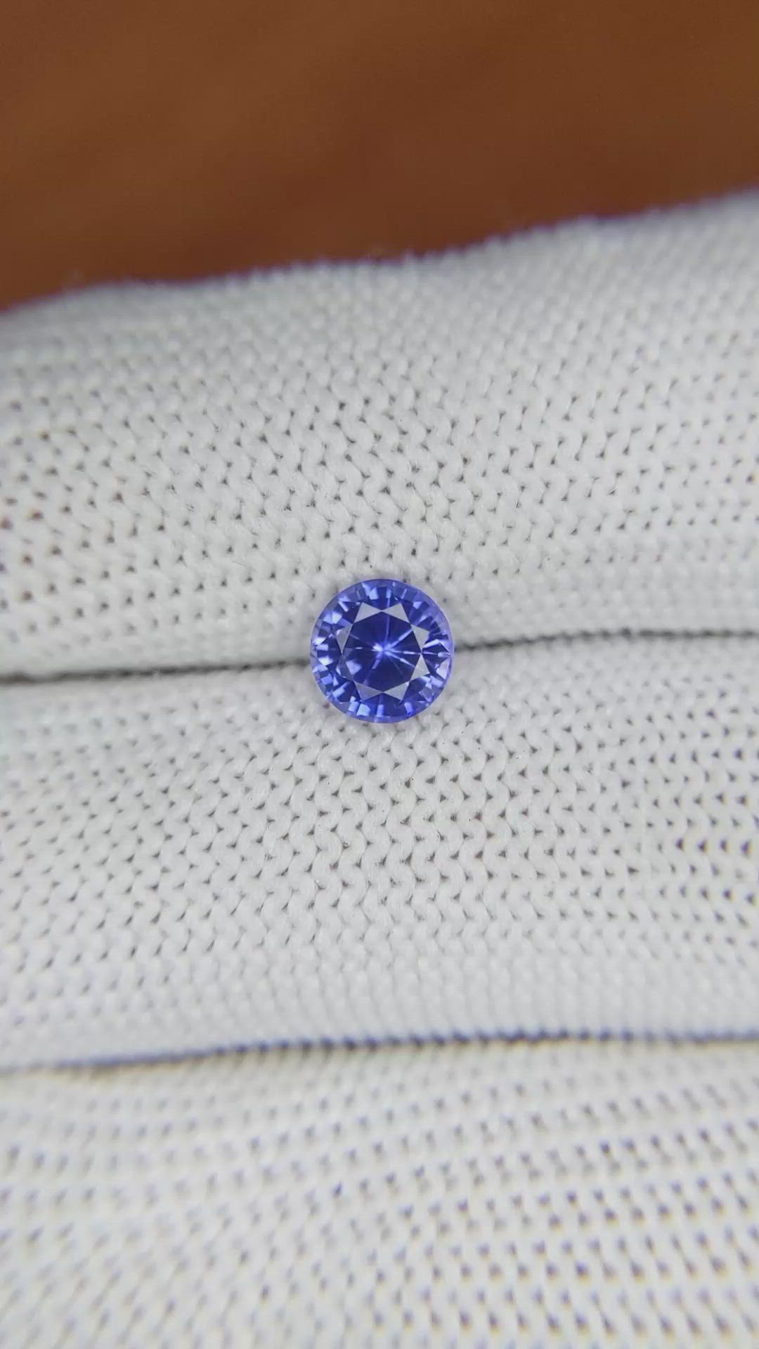 1.02 Ct. Blue Sapphire from Ceylon (Sri Lanka) Size Video