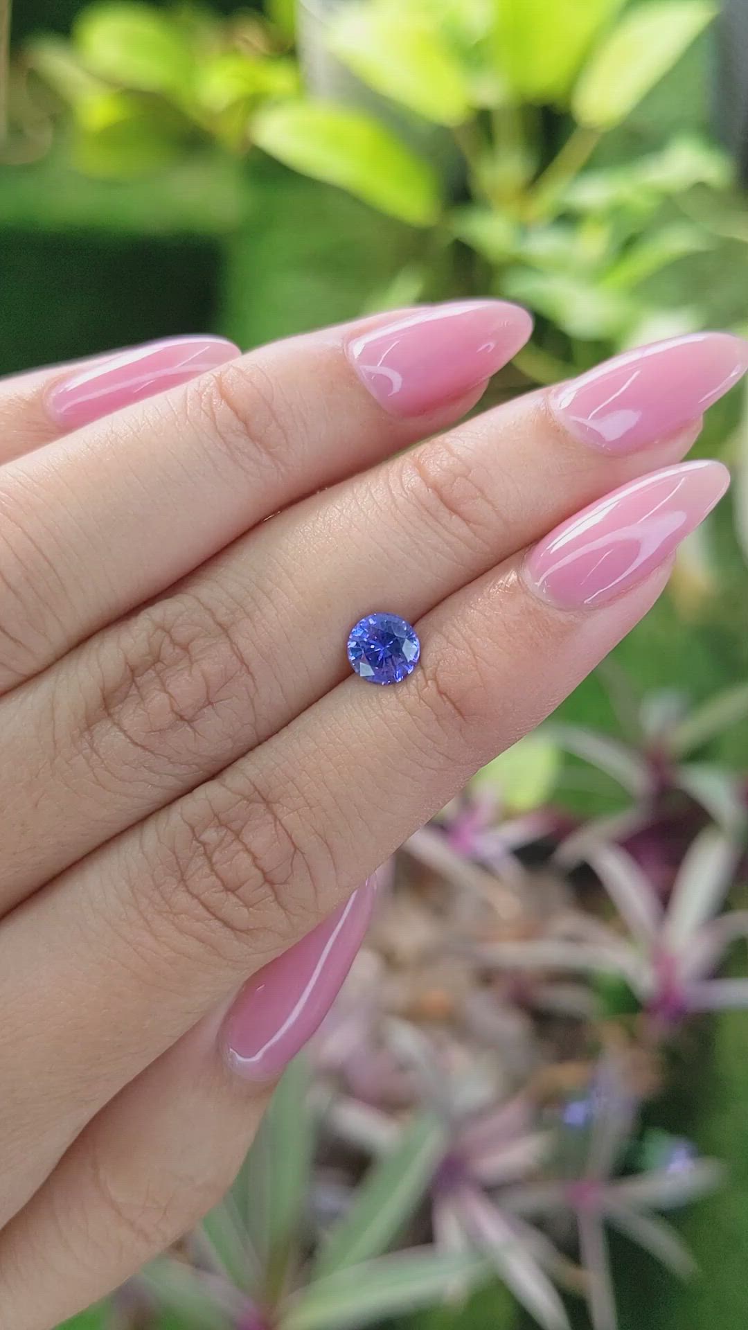 1.02 Ct. Blue Sapphire from Ceylon (Sri Lanka) Size Video