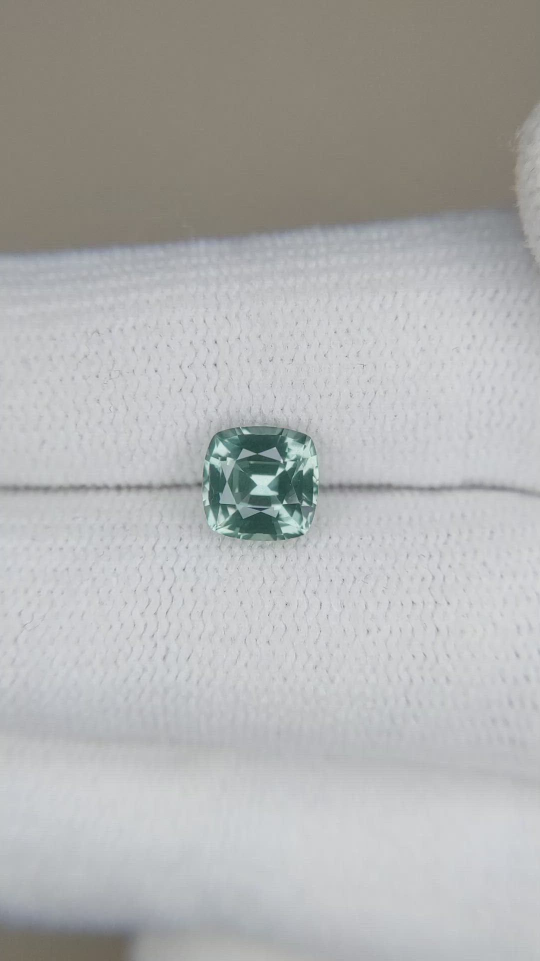 1.57 Ct. Greenish Blue Sapphire from Ceylon (Sri Lanka) Size Video
