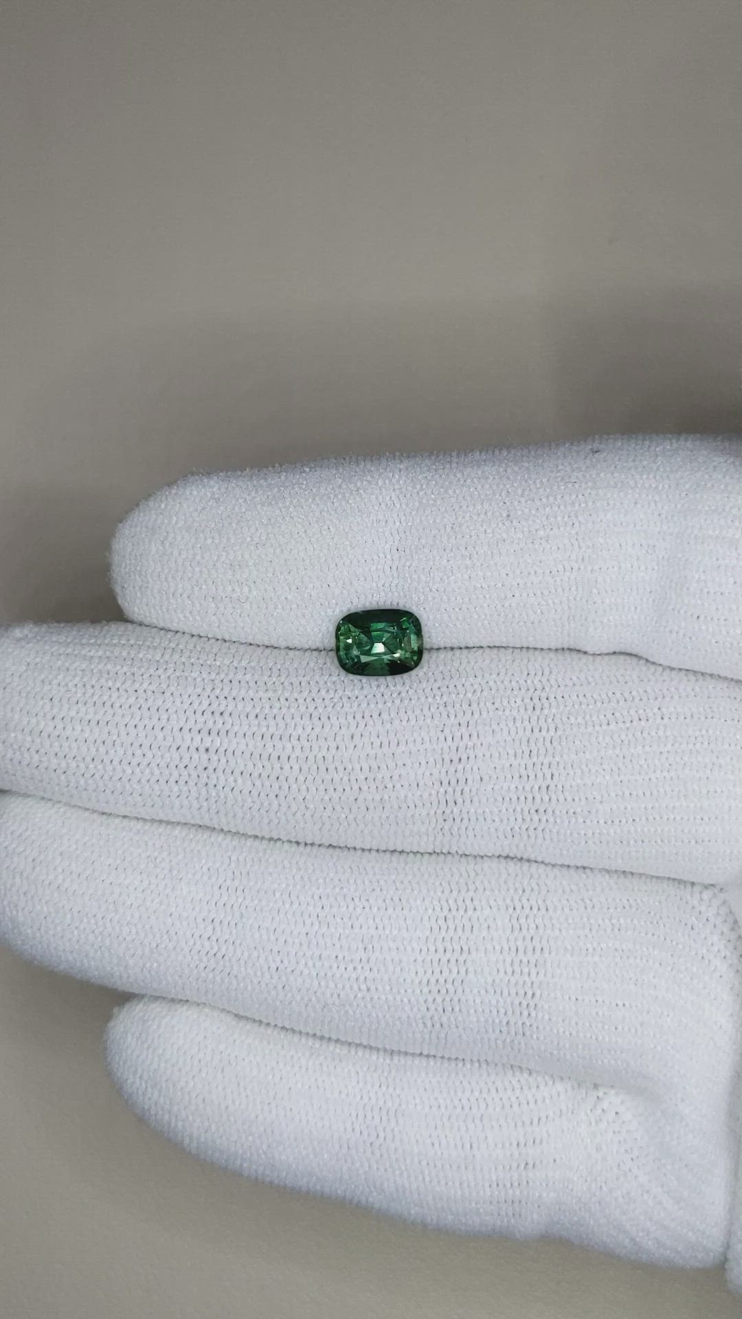1.53 Ct. Bluish Green Sapphire from Ceylon (Sri Lanka) Size Video