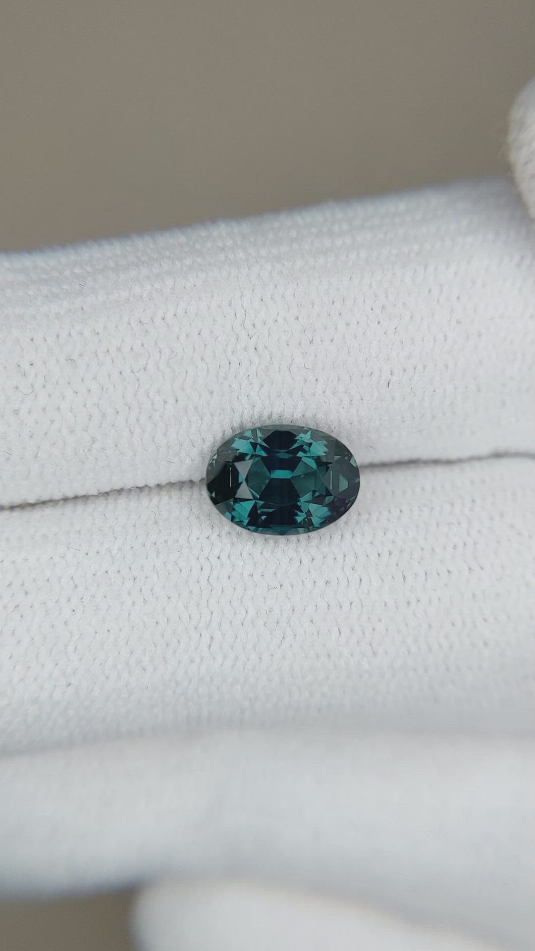 1.88 Ct. Greenish Blue Sapphire from Ceylon (Sri Lanka) Size Video