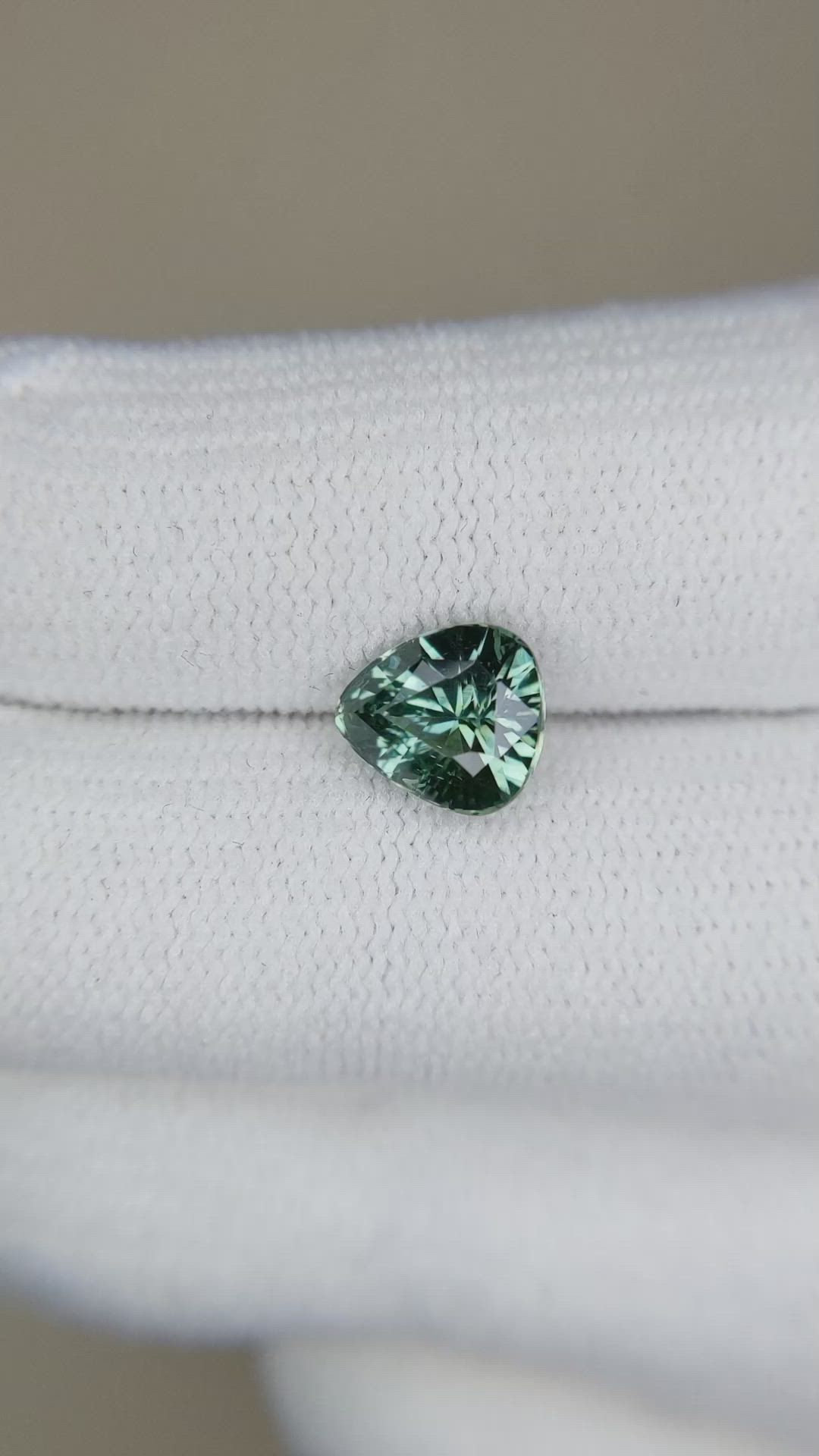 1.70 Ct. Bluish Green Sapphire from Ceylon (Sri Lanka) Size Video