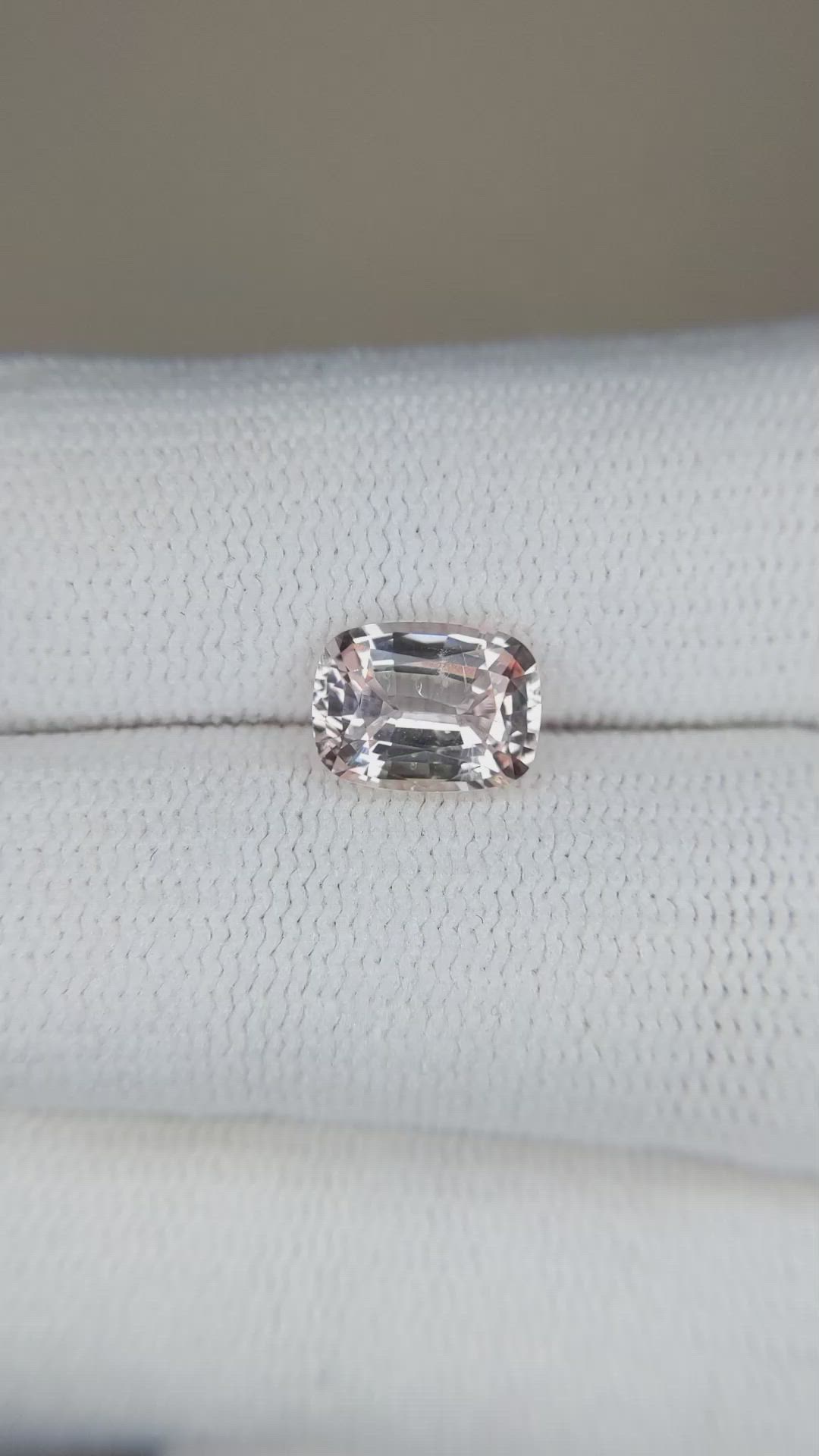 1.81 Ct. Peach Sapphire from Ceylon (Sri Lanka) Size Video
