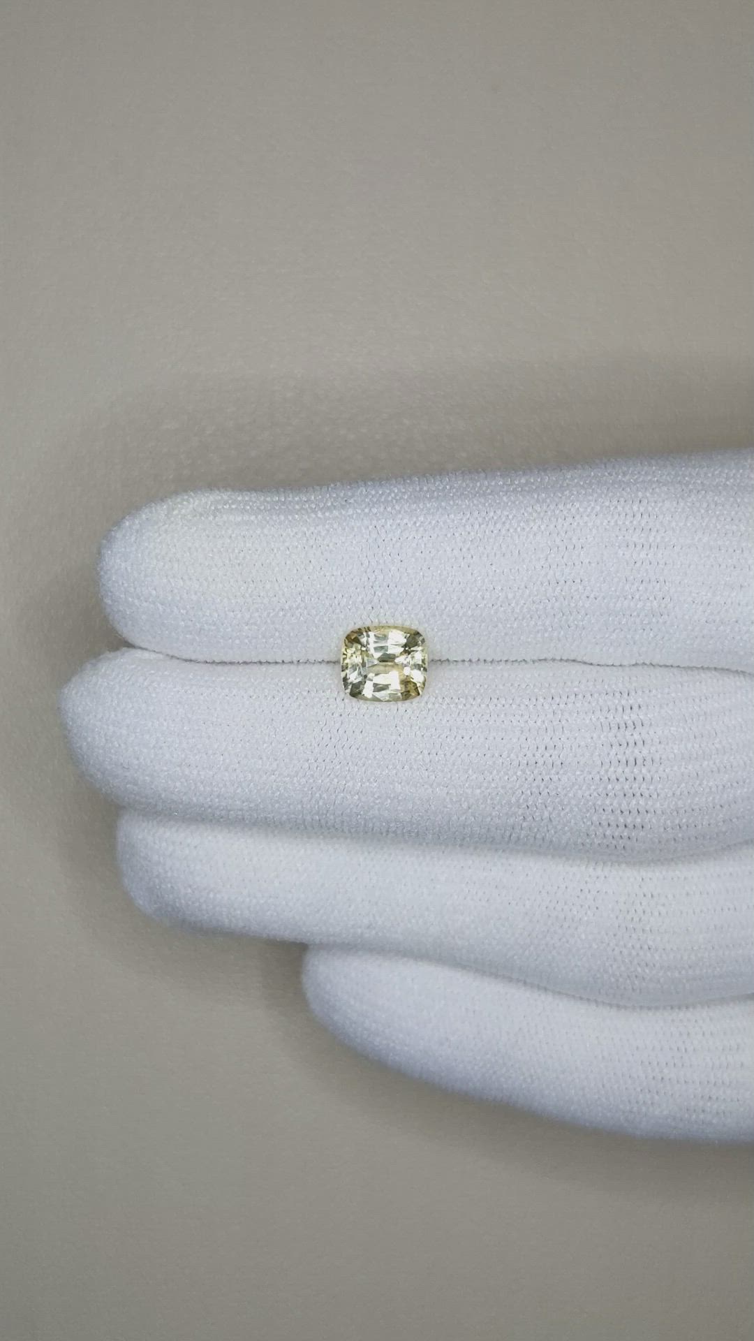 1.45 Ct. Yellow Sapphire from Ceylon (Sri Lanka) Size Video
