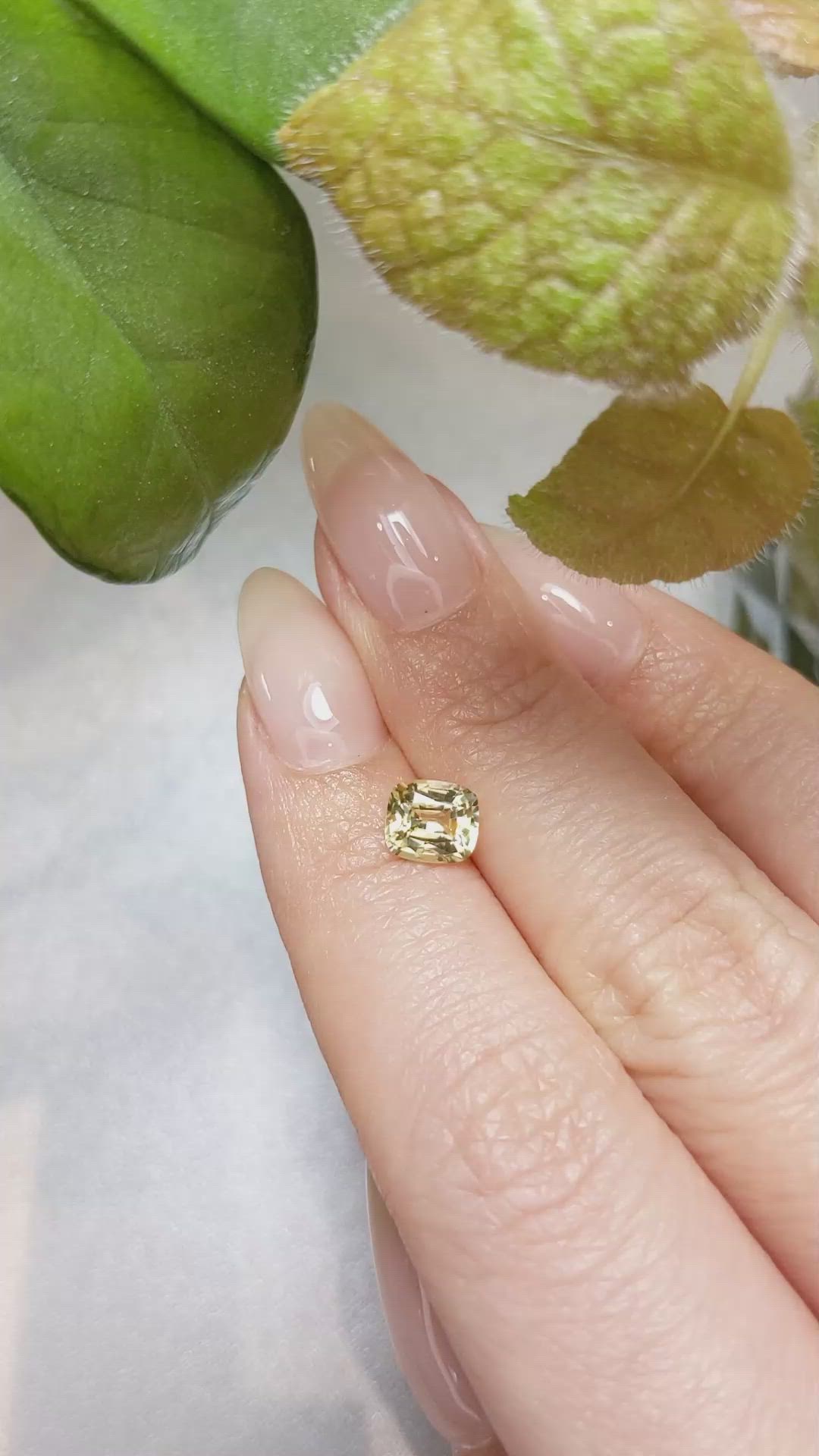 1.45 Ct. Yellow Sapphire from Ceylon (Sri Lanka) Size Video