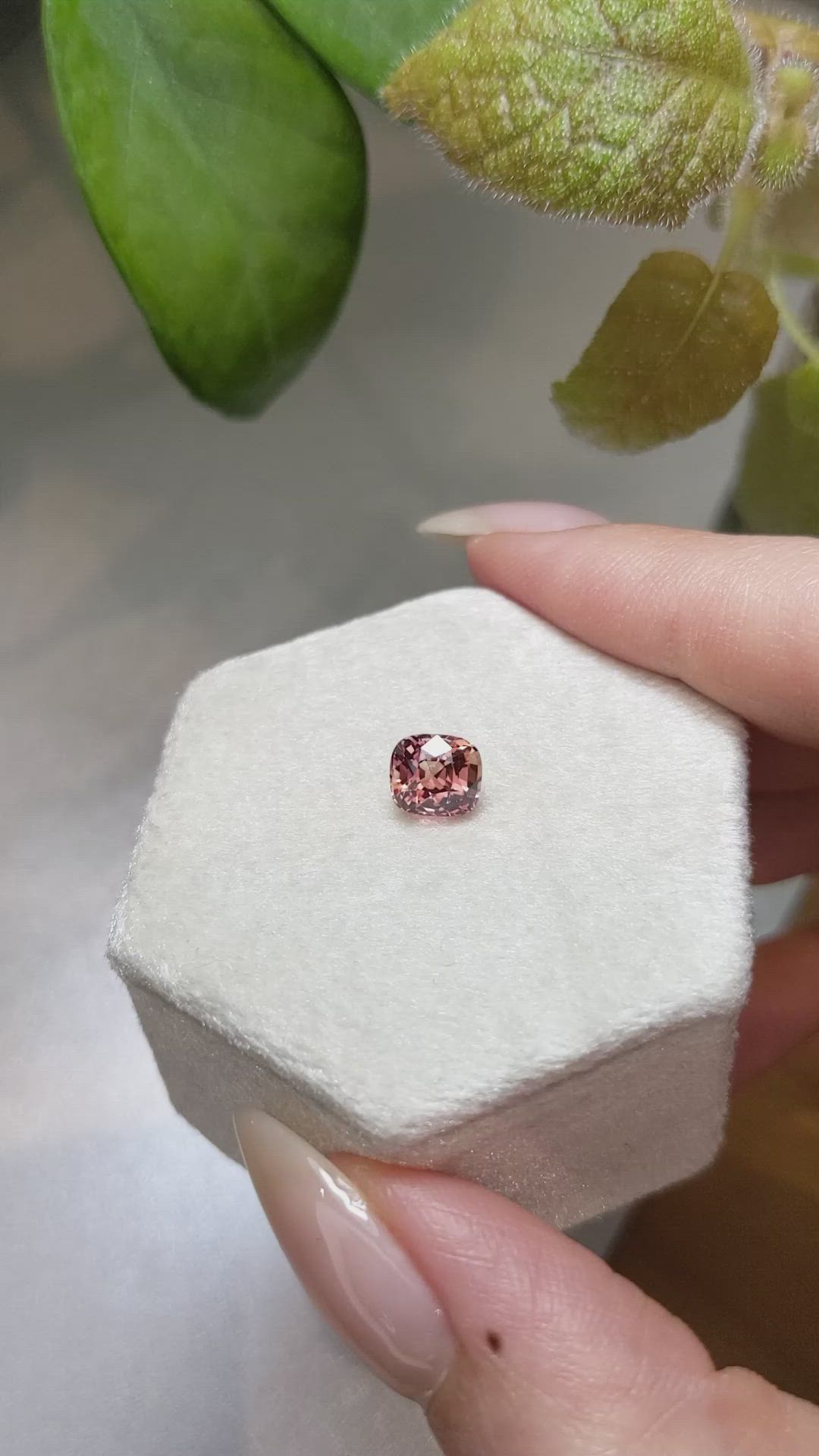 1.65 Ct. Padparadscha Sapphire from Ceylon (Sri Lanka) Size Video
