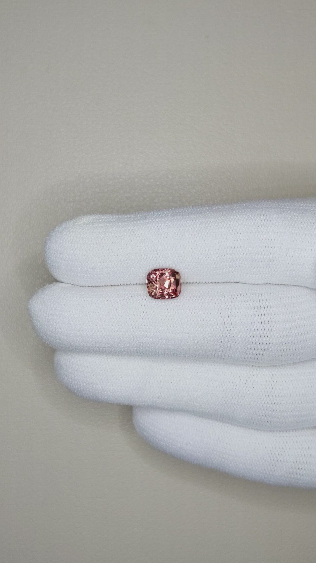 1.65 Ct. Padparadscha Sapphire from Ceylon (Sri Lanka) Size Video