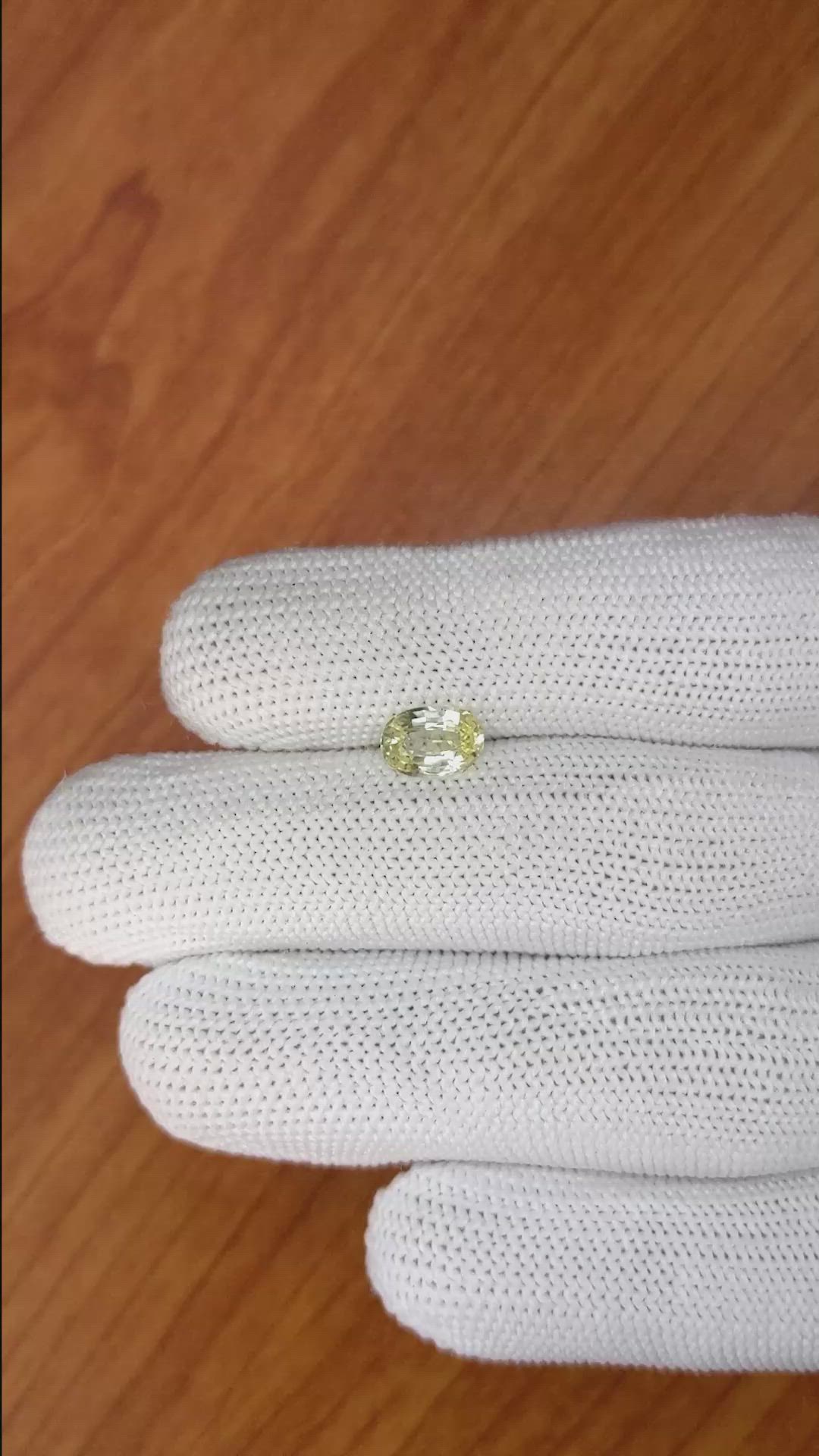 1.25 Ct. Yellow Sapphire from Ceylon (Sri Lanka) Size Video