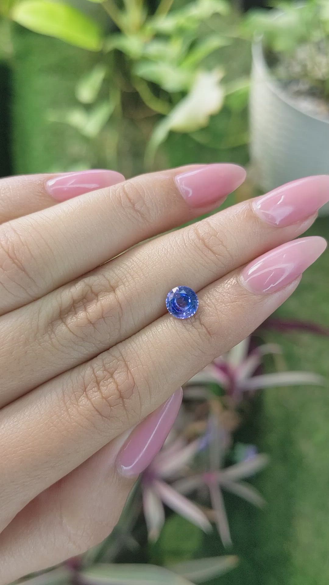 1.26 Ct. Blue Sapphire from Ceylon (Sri Lanka) Size Video
