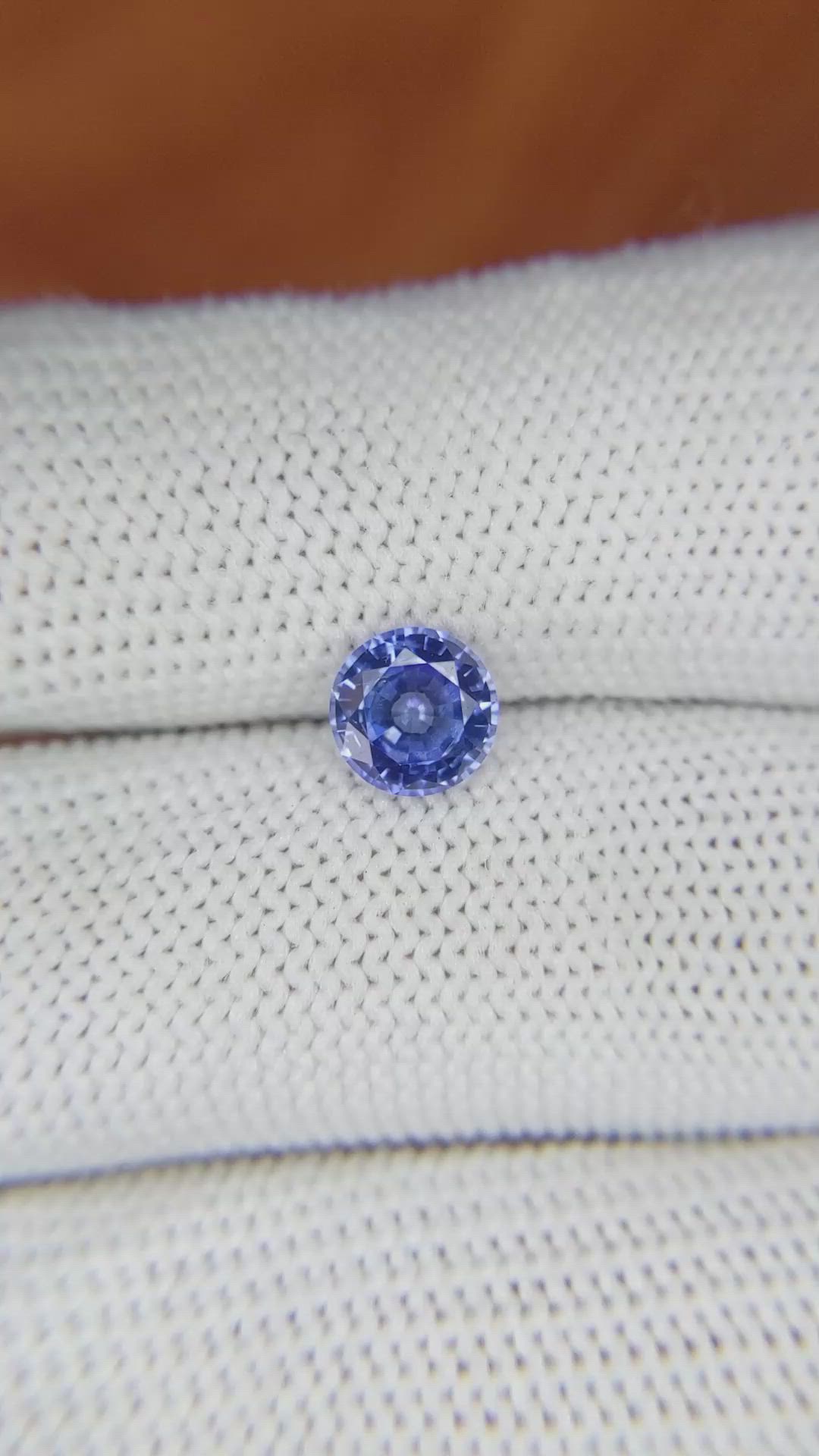 1.26 Ct. Blue Sapphire from Ceylon (Sri Lanka) Size Video