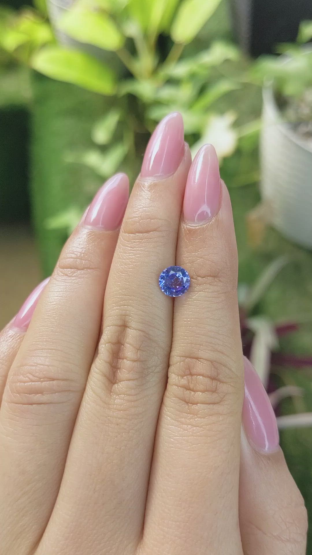 1.26 Ct. Blue Sapphire from Ceylon (Sri Lanka) Size Video