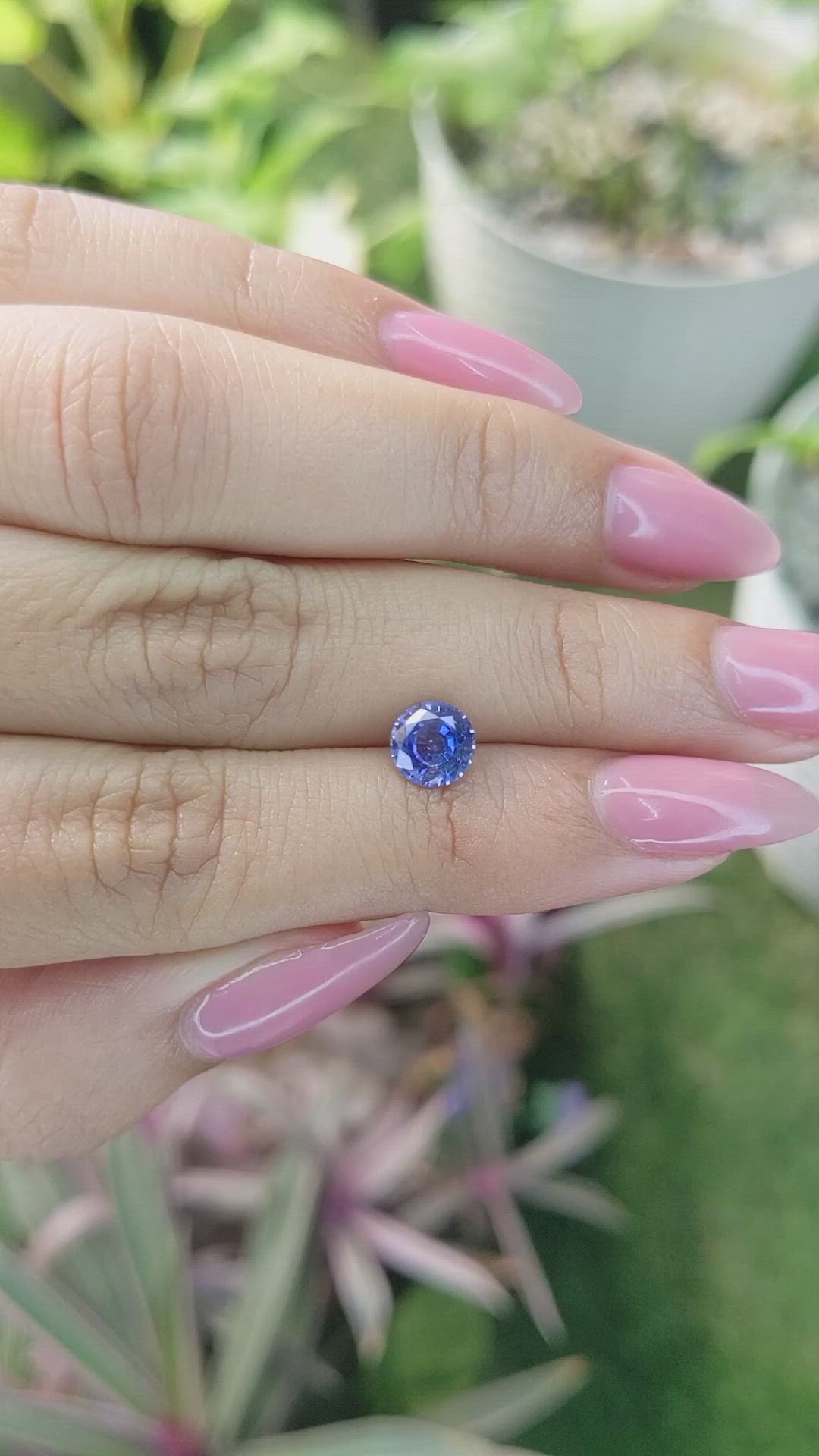 1.26 Ct. Blue Sapphire from Ceylon (Sri Lanka) Size Video