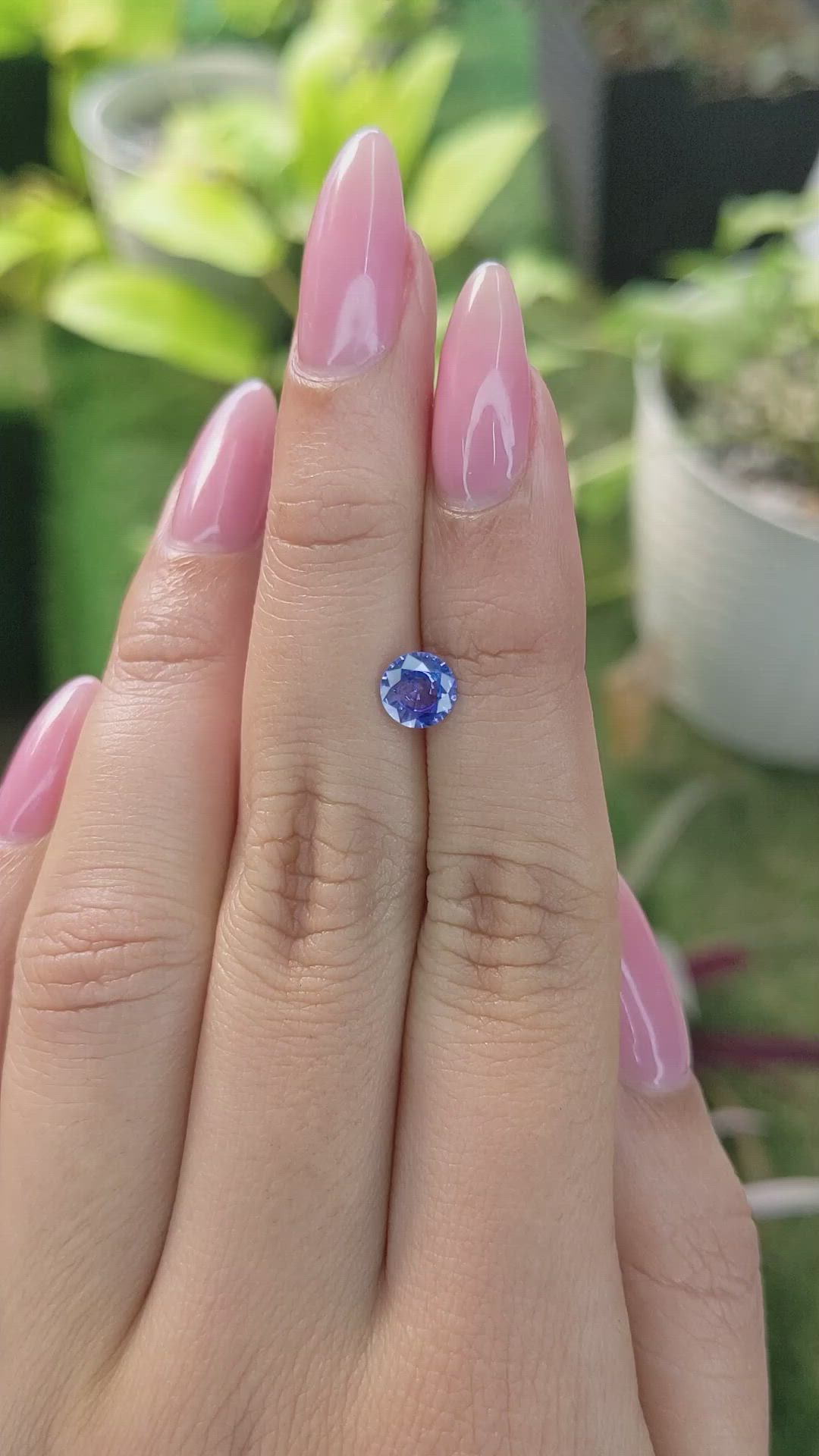 0.79 Ct. Blue Sapphire from Ceylon (Sri Lanka) Size Video
