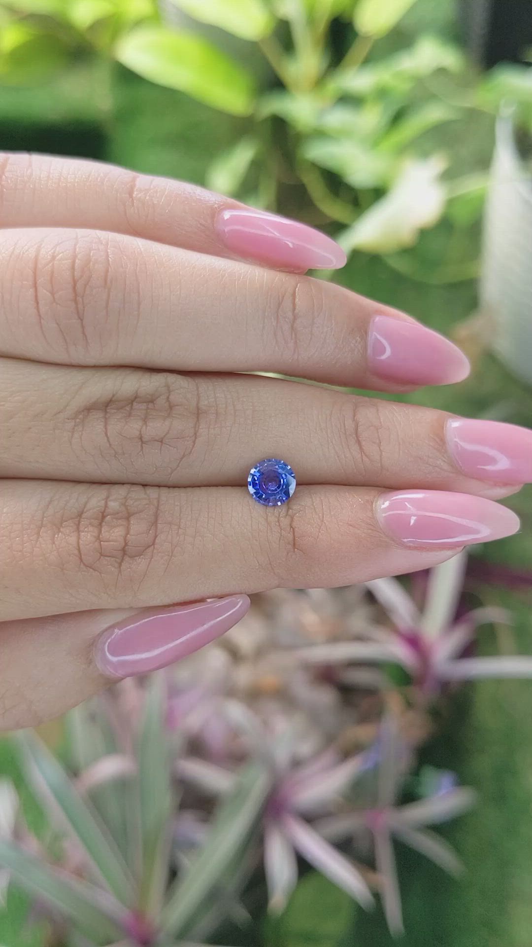 0.79 Ct. Blue Sapphire from Ceylon (Sri Lanka) Size Video