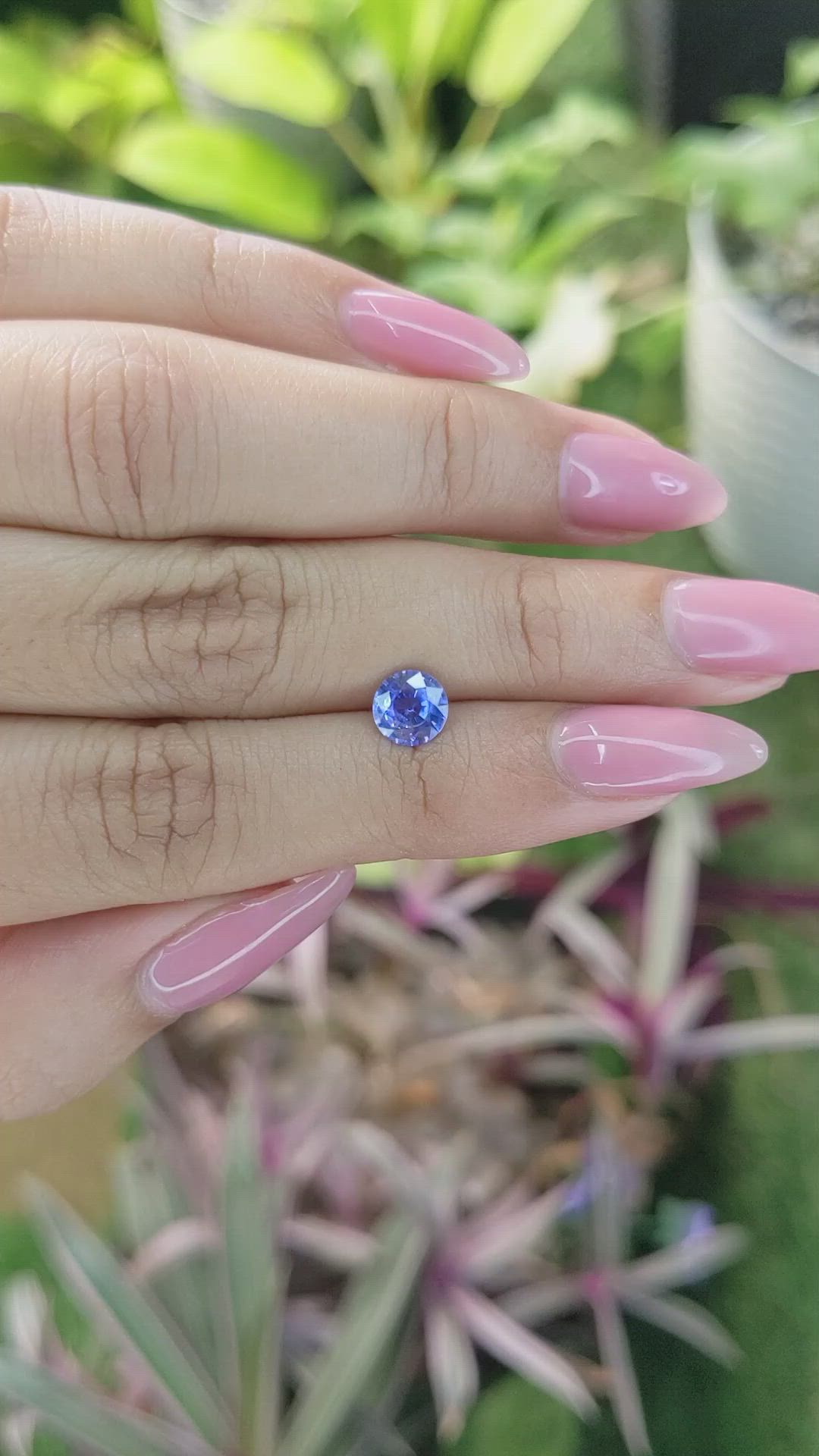 1.03 Ct. Blue Sapphire from Ceylon (Sri Lanka) Size Video