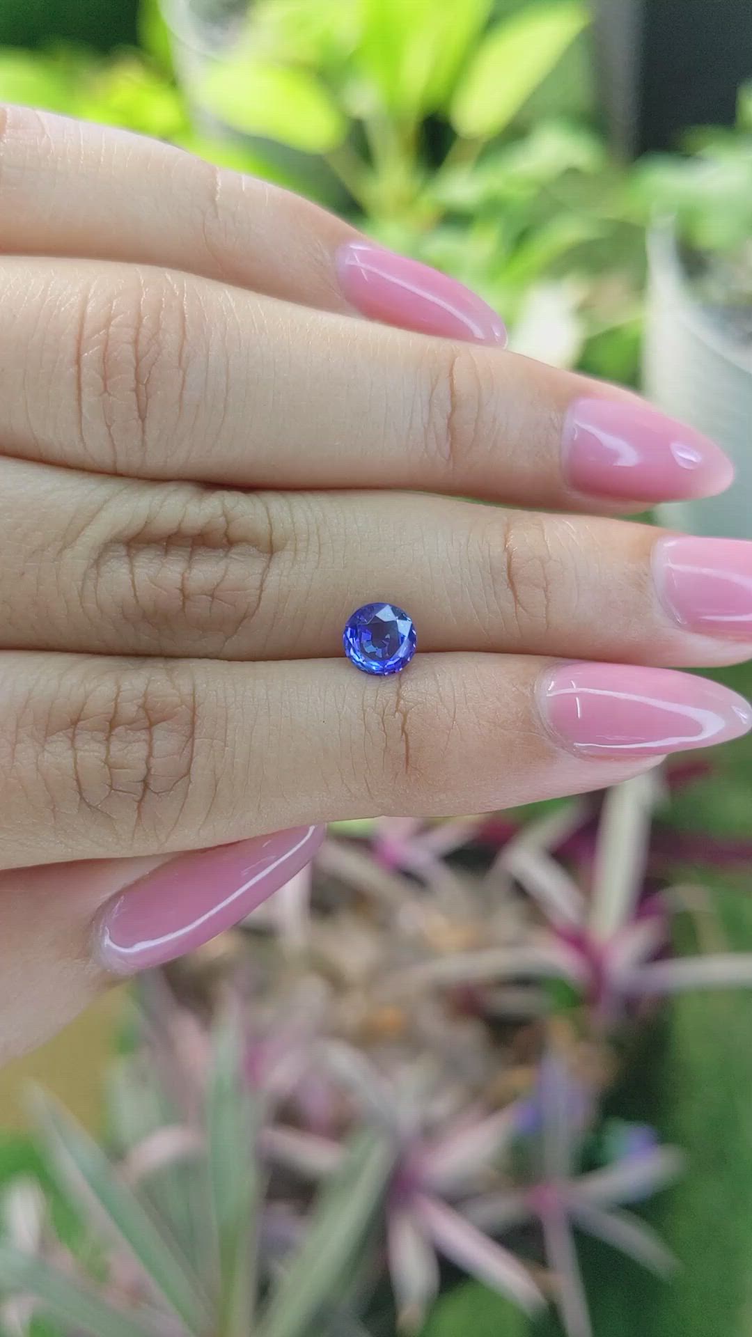0.94 Ct. Blue Sapphire from Ceylon (Sri Lanka) Size Video