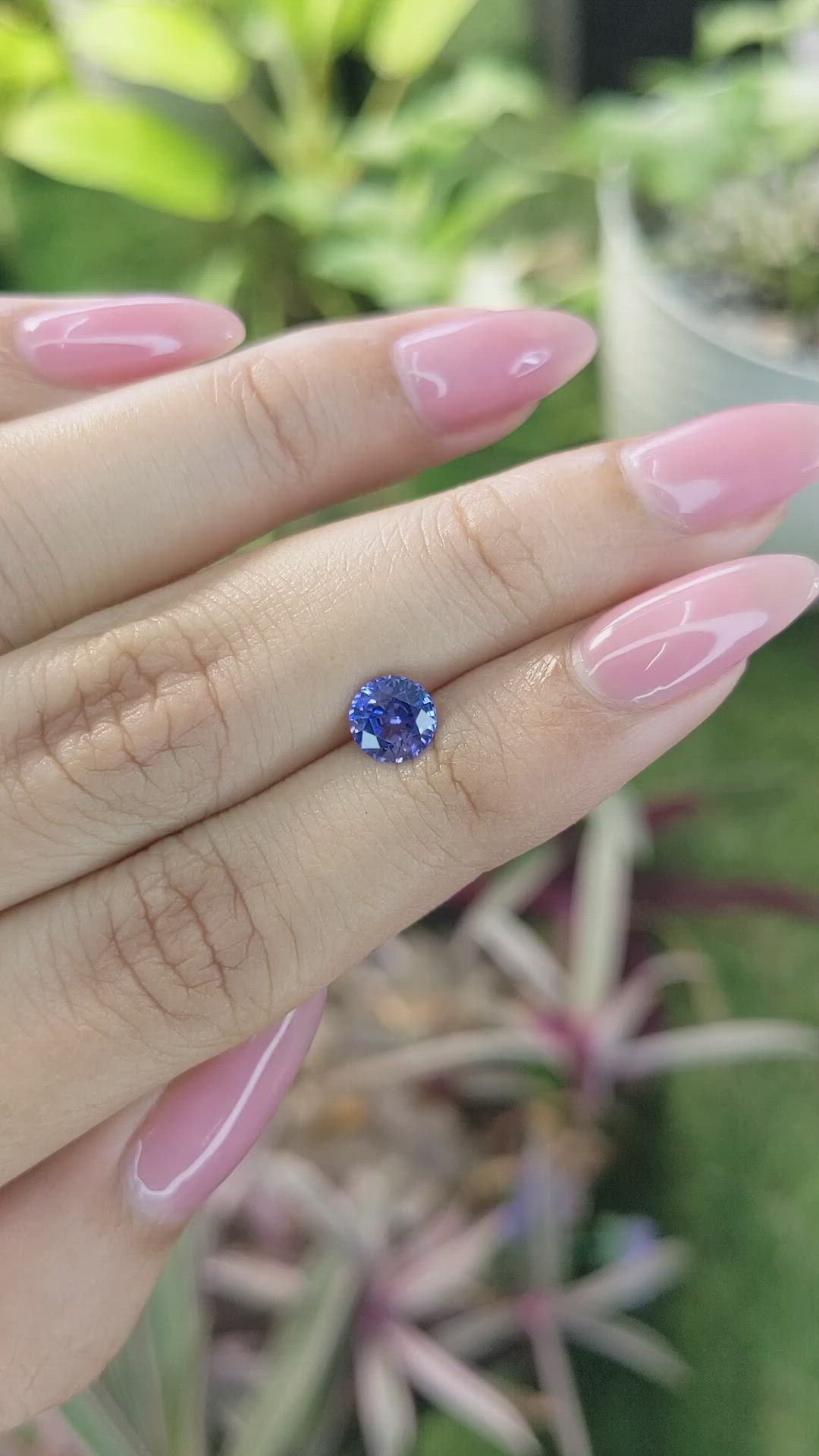 0.96 Ct. Blue Sapphire from Ceylon (Sri Lanka) Size Video