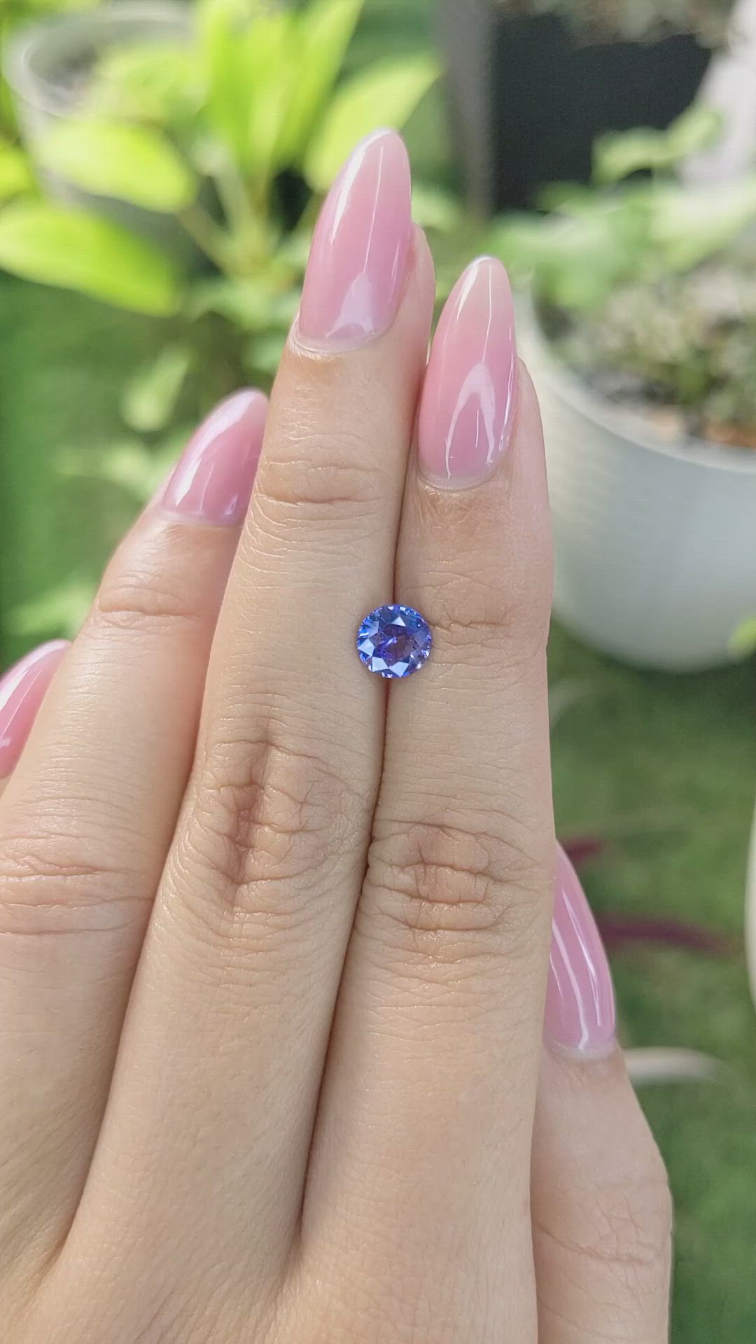 0.96 Ct. Blue Sapphire from Ceylon (Sri Lanka) Size Video