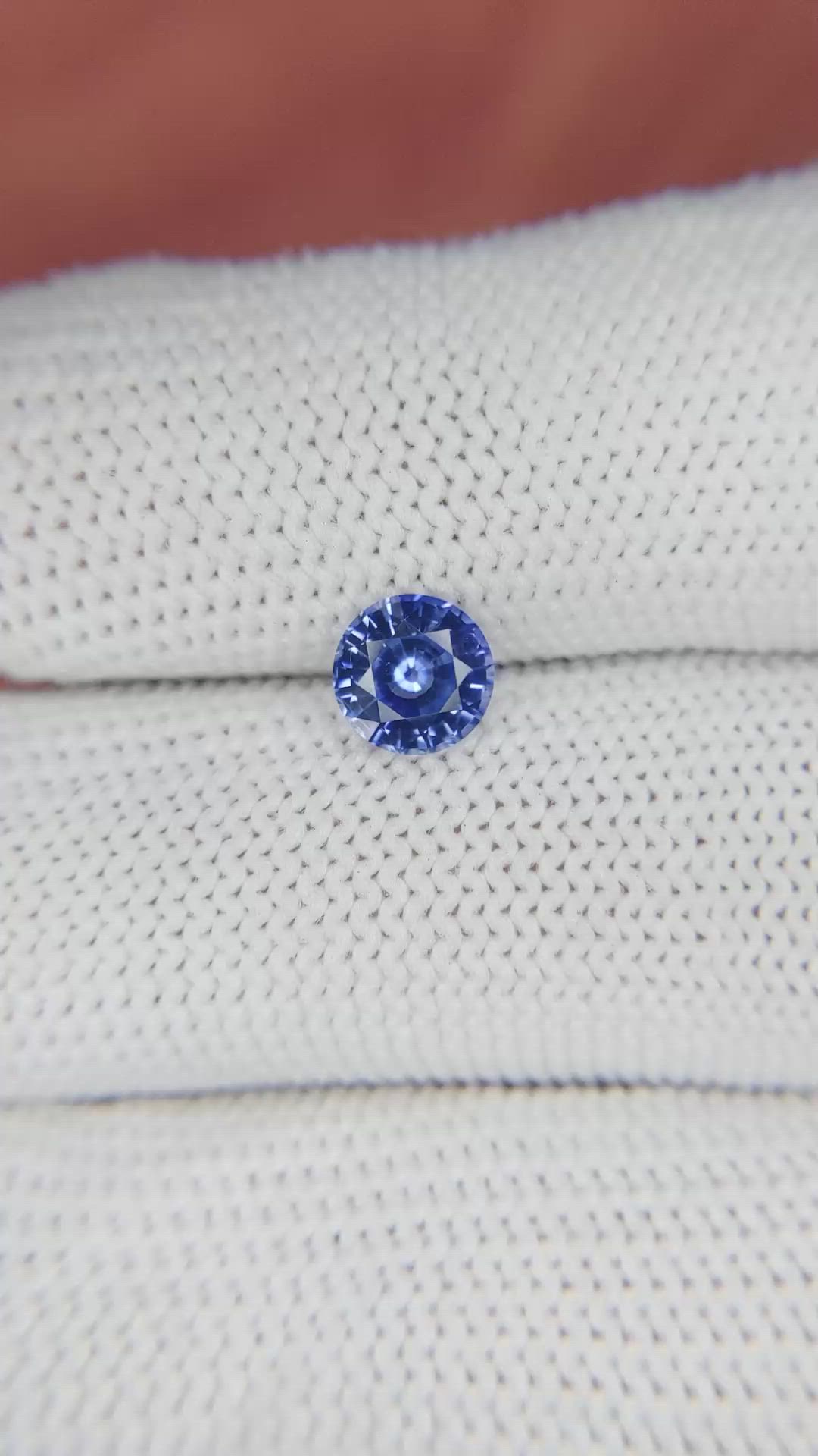 0.96 Ct. Blue Sapphire from Ceylon (Sri Lanka) Size Video