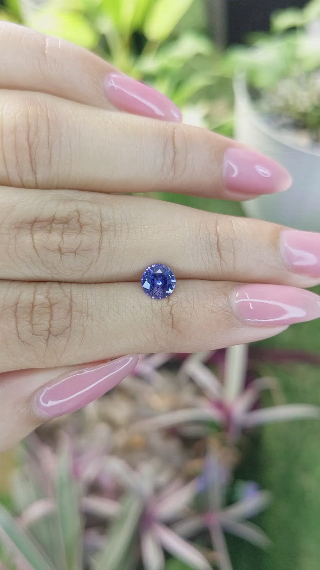 0.96 Ct. Blue Sapphire from Ceylon (Sri Lanka) Size Video