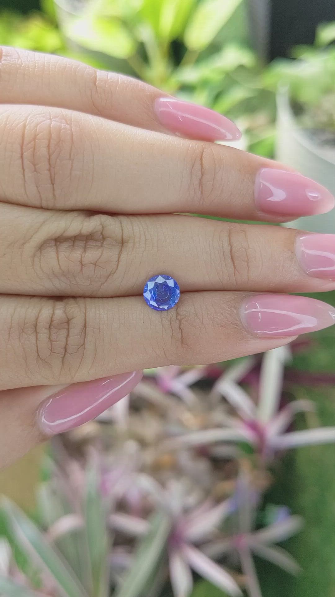 0.99 Ct. Blue Sapphire from Ceylon (Sri Lanka) Size Video