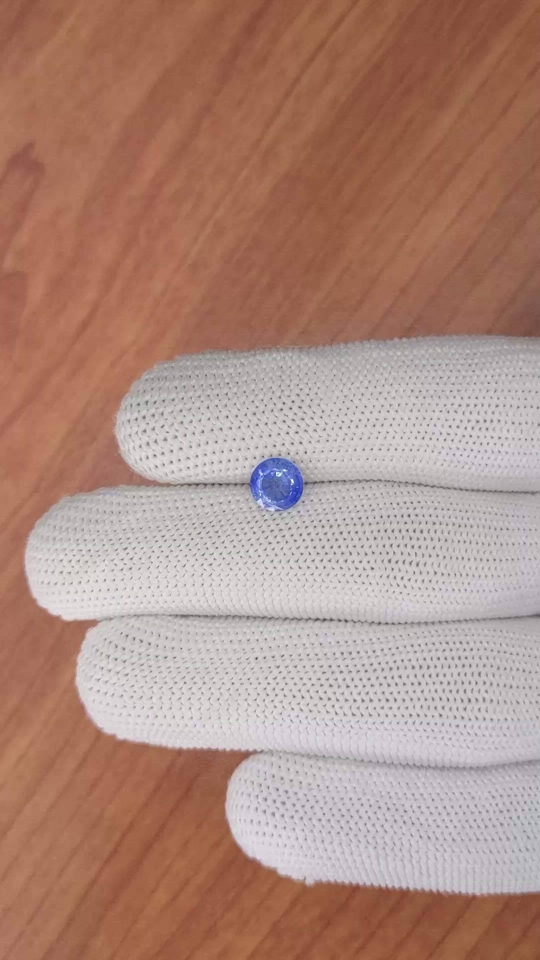 0.99 Ct. Blue Sapphire from Ceylon (Sri Lanka) Size Video