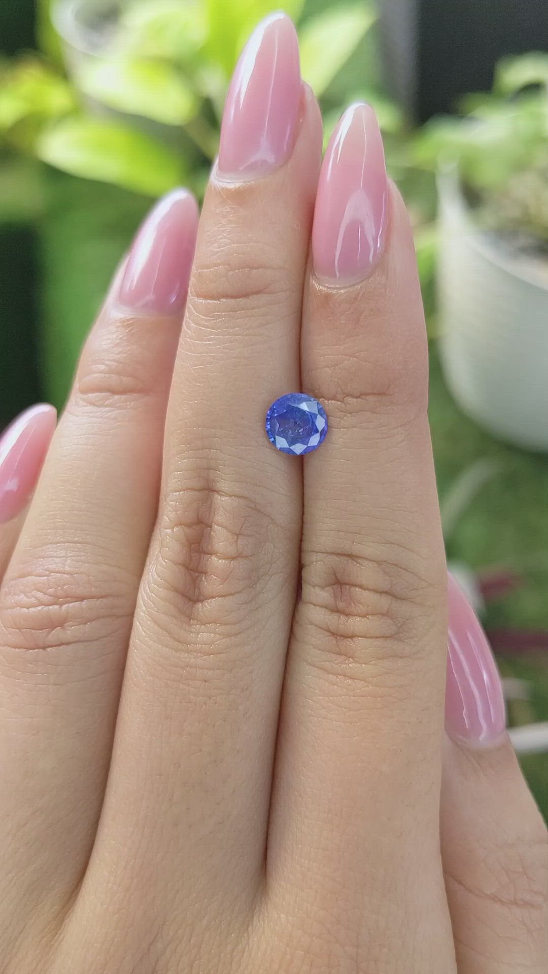 0.99 Ct. Blue Sapphire from Ceylon (Sri Lanka) Size Video