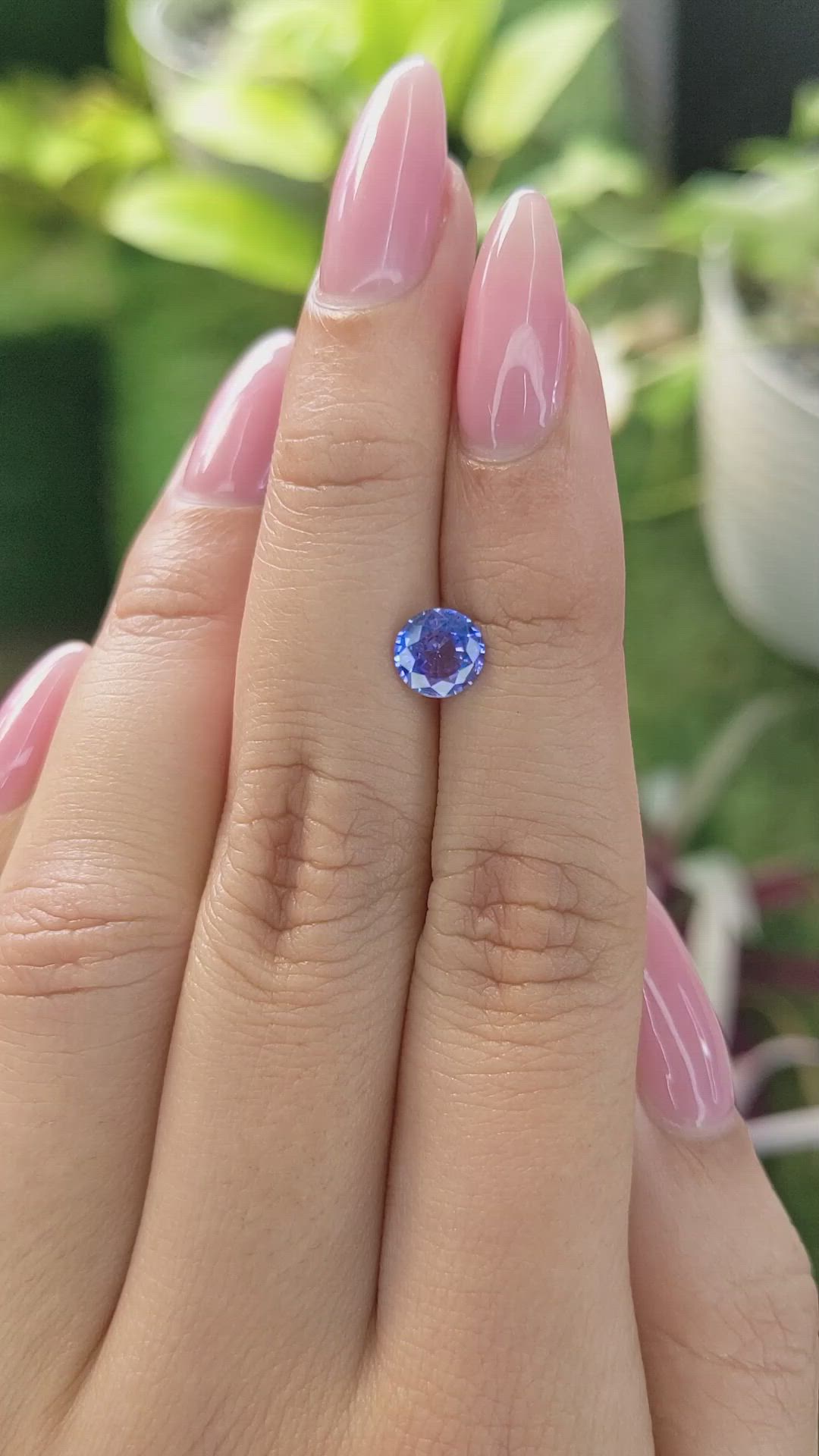 1.01 Ct. Blue Sapphire from Ceylon (Sri Lanka) Size Video