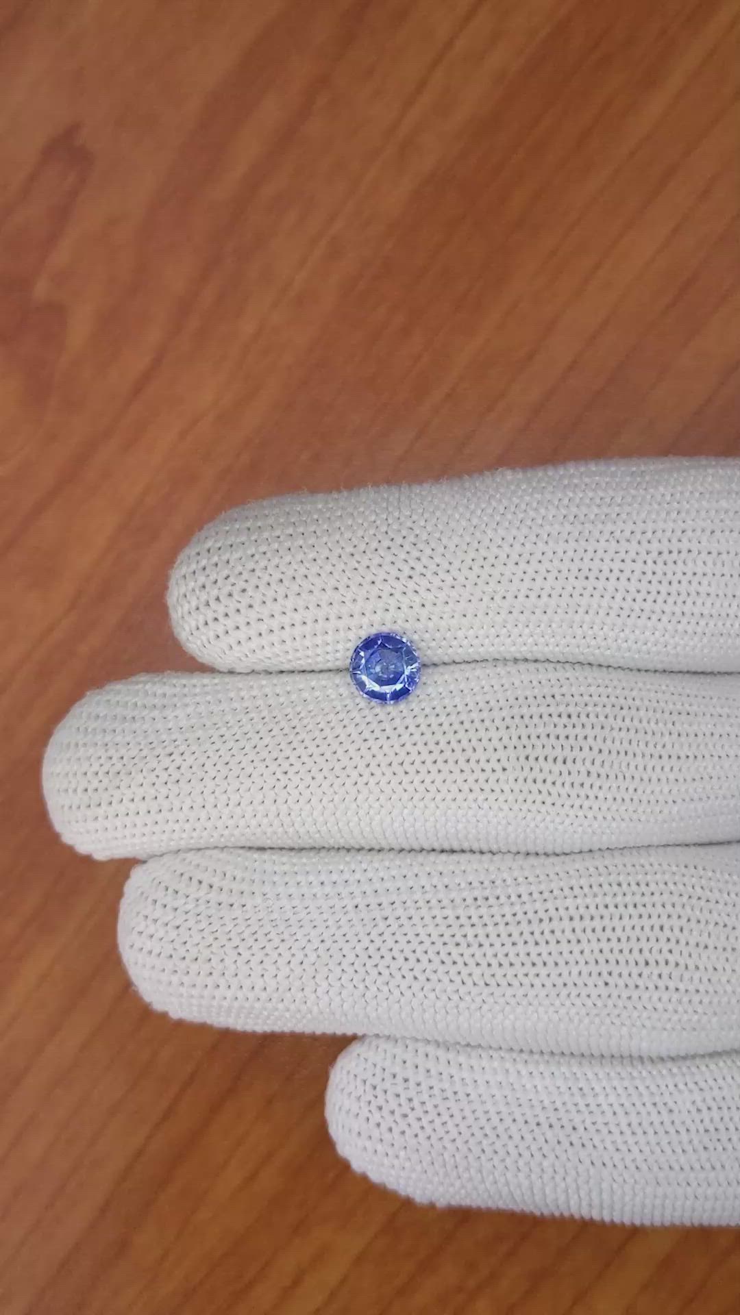 1.13 Ct. Blue Sapphire from Ceylon (Sri Lanka) Size Video
