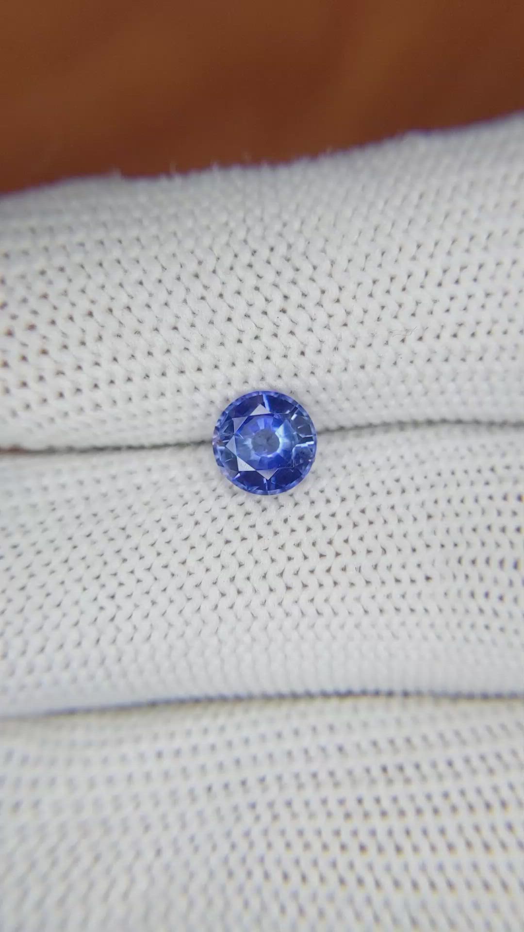 1.13 Ct. Blue Sapphire from Ceylon (Sri Lanka) Size Video