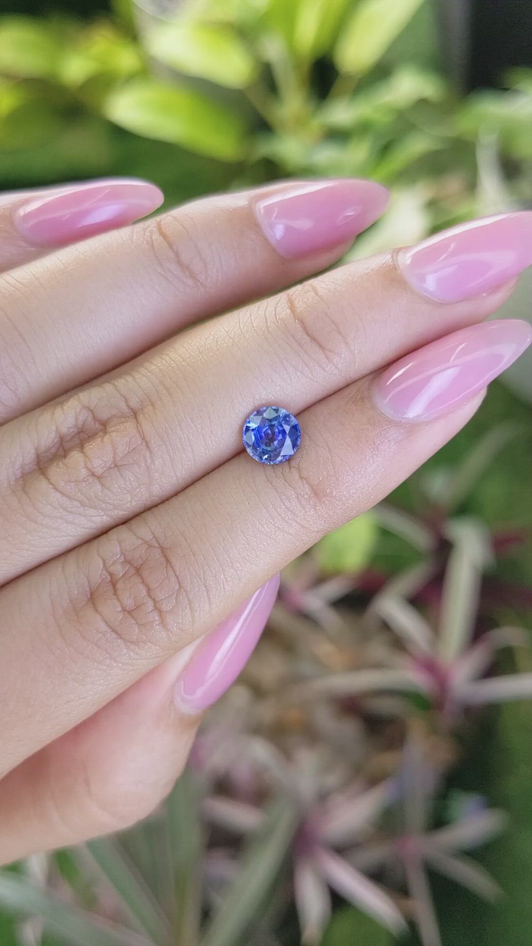 1.13 Ct. Blue Sapphire from Ceylon (Sri Lanka) Size Video