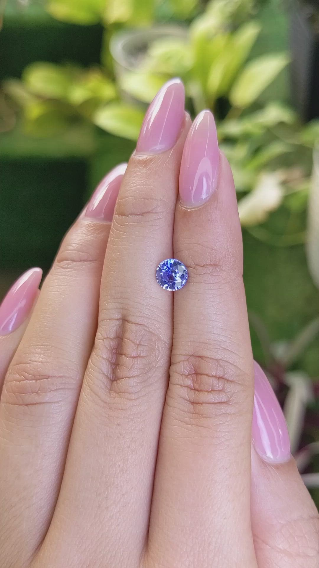 1.09 Ct. Blue Sapphire from Ceylon (Sri Lanka) Size Video