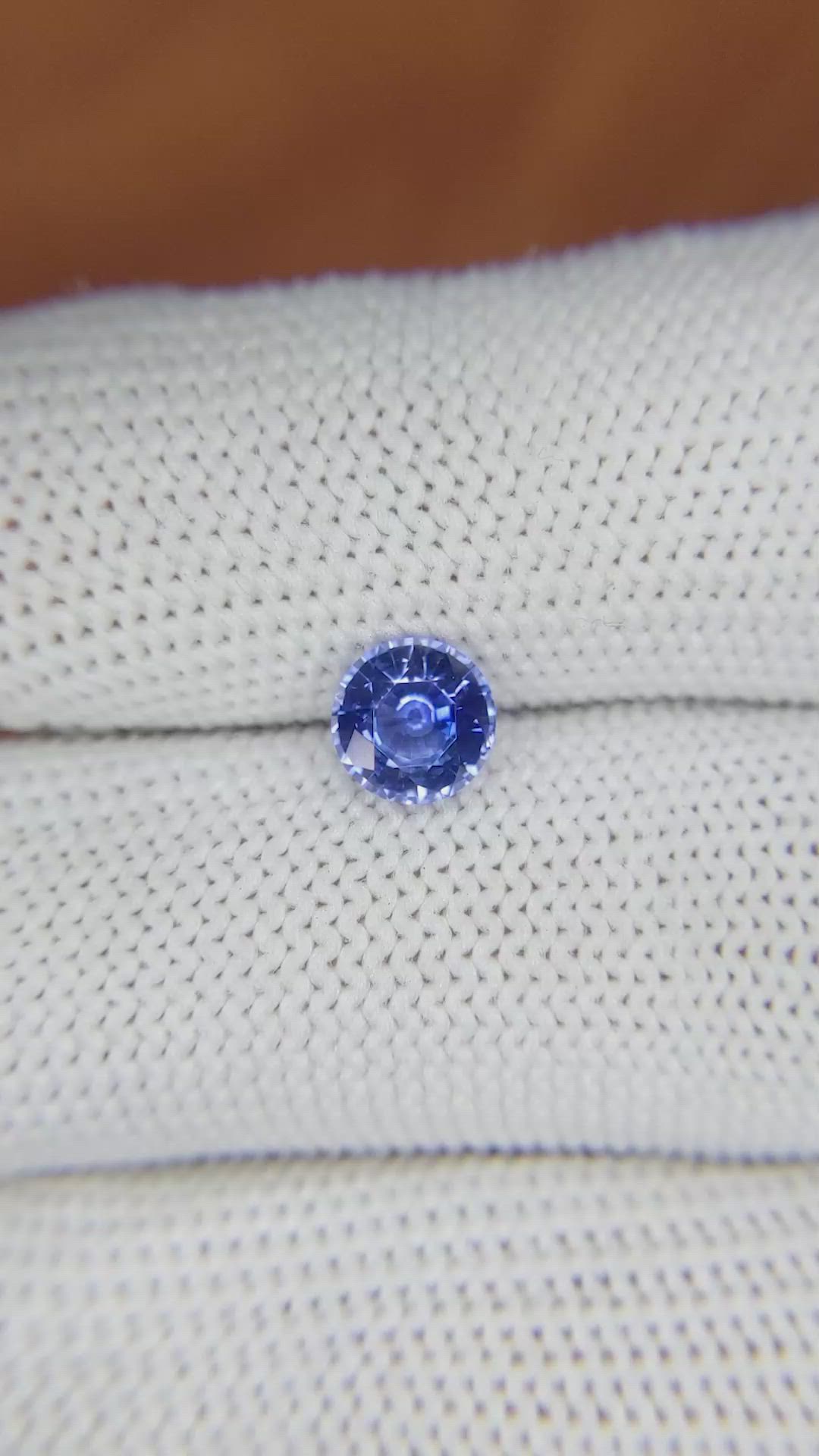 1.09 Ct. Blue Sapphire from Ceylon (Sri Lanka) Size Video