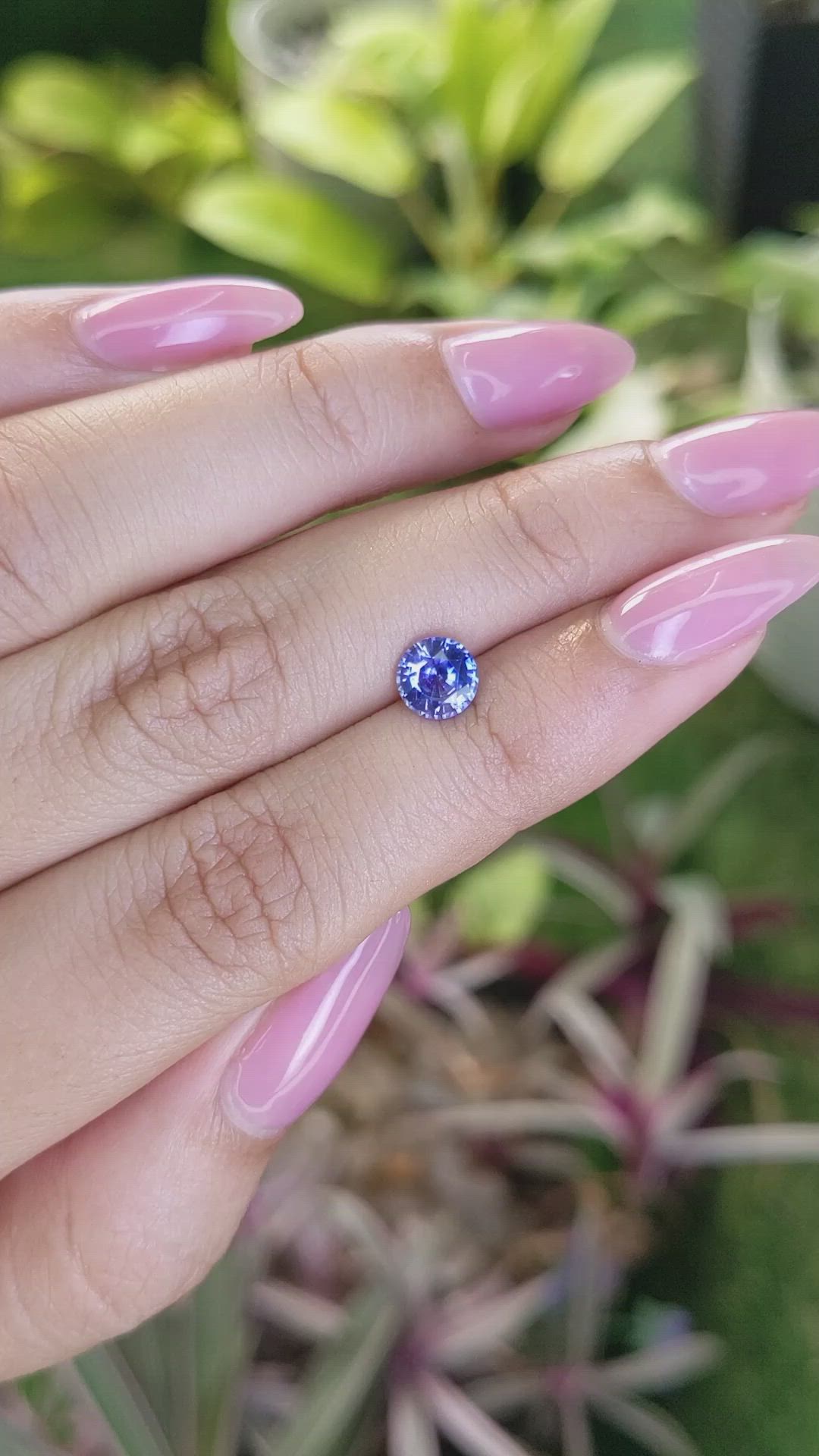 1.09 Ct. Blue Sapphire from Ceylon (Sri Lanka) Size Video