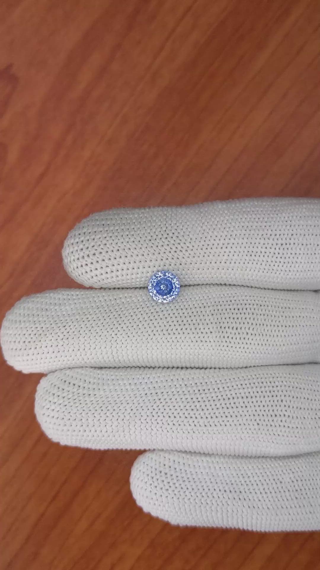 1.75 Ct. Blue Sapphire from Ceylon (Sri Lanka) Size Video