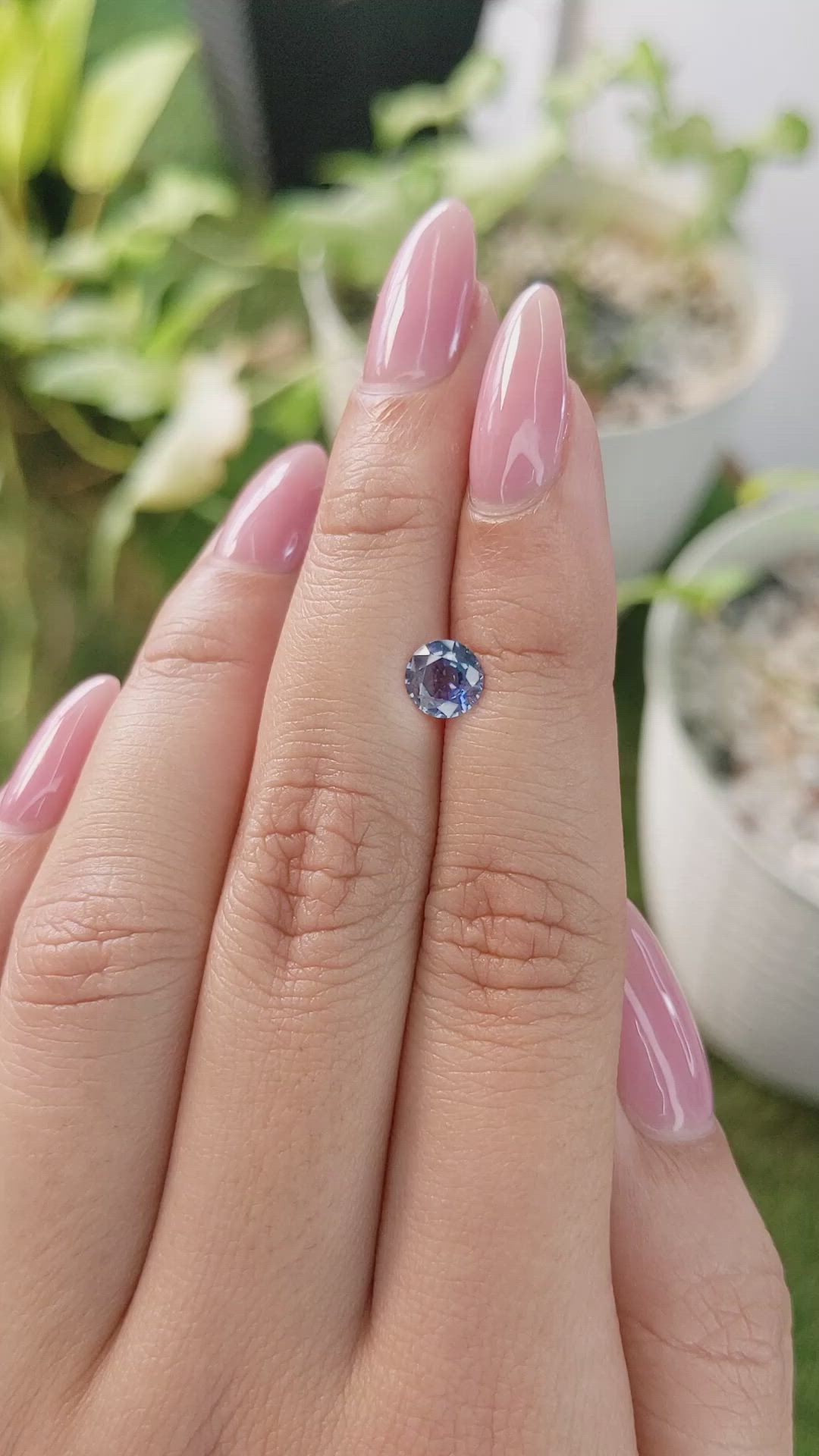 0.93 Ct. Blue Sapphire from Ceylon (Sri Lanka) Size Video