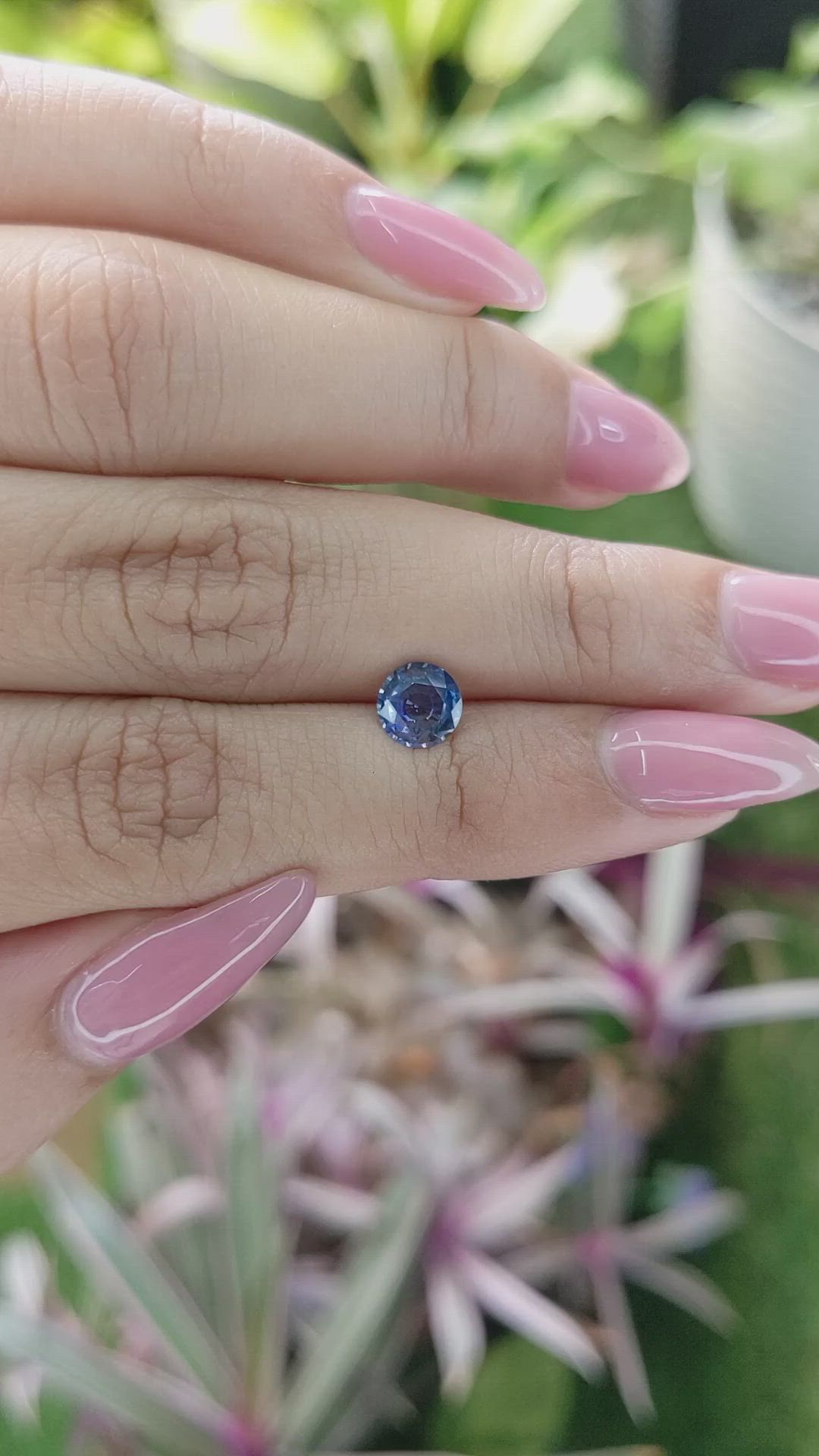 0.93 Ct. Blue Sapphire from Ceylon (Sri Lanka) Size Video