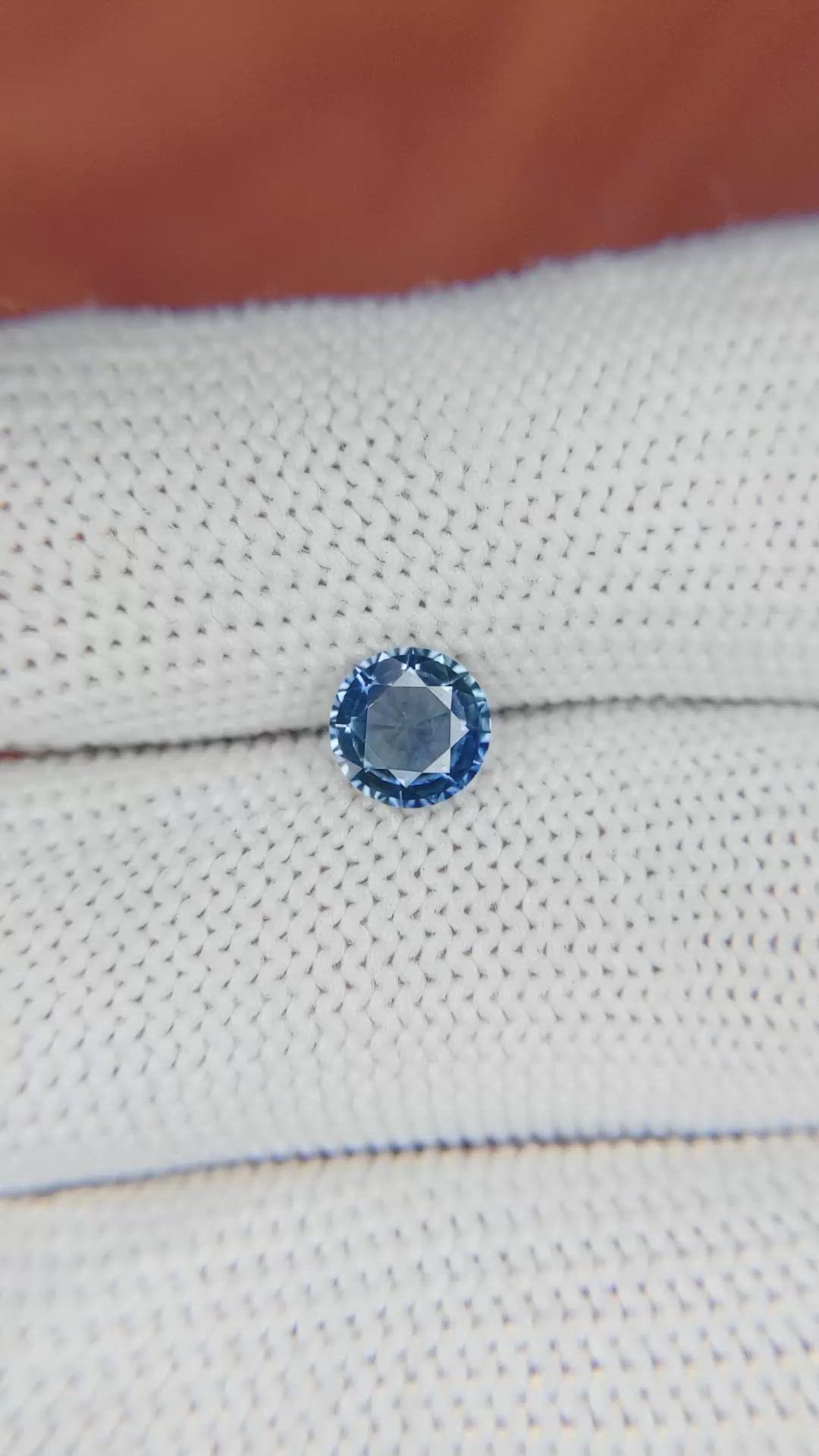 0.93 Ct. Blue Sapphire from Ceylon (Sri Lanka) Size Video