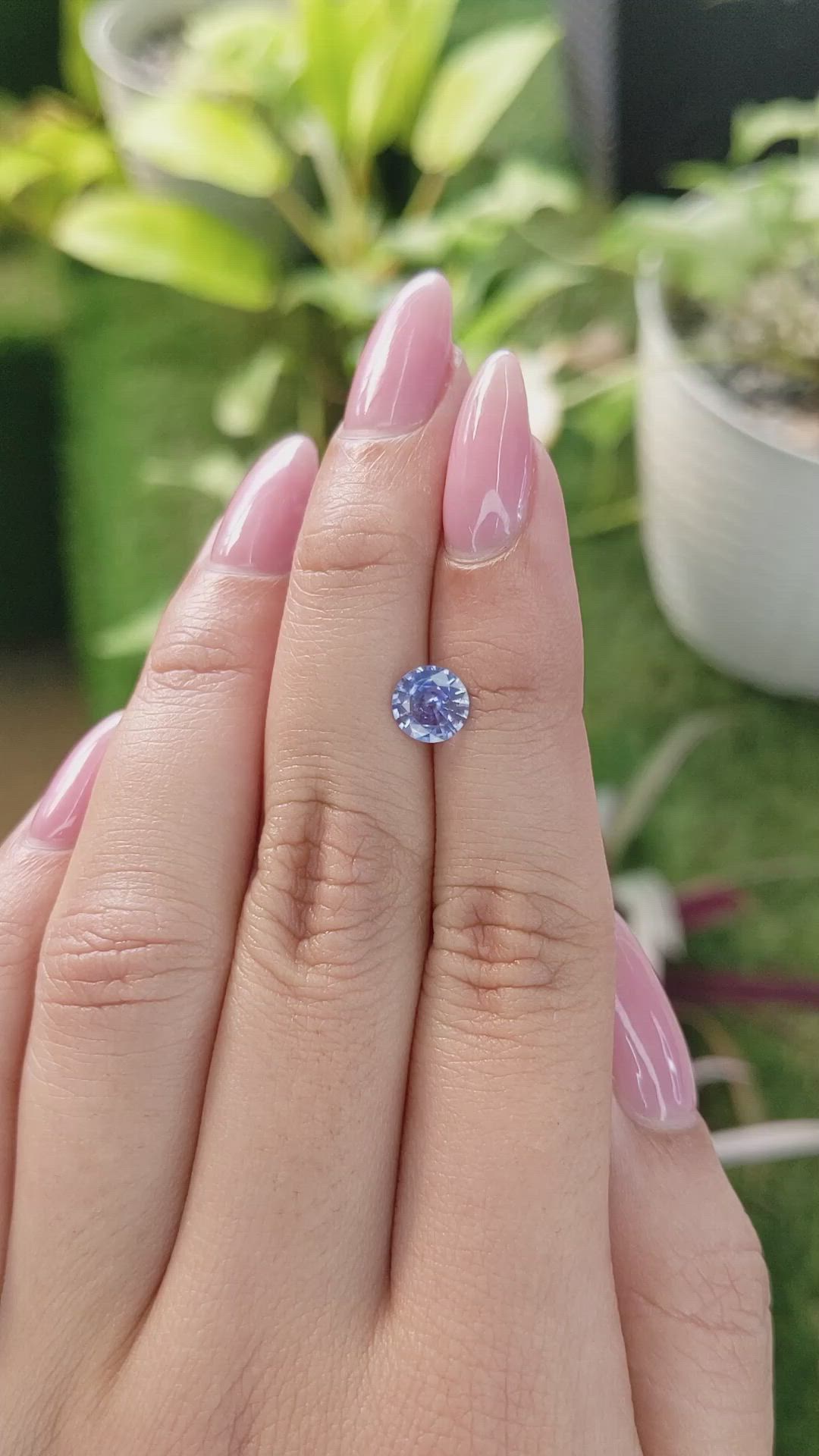 1.05 Ct. Blue Sapphire from Ceylon (Sri Lanka) Size Video