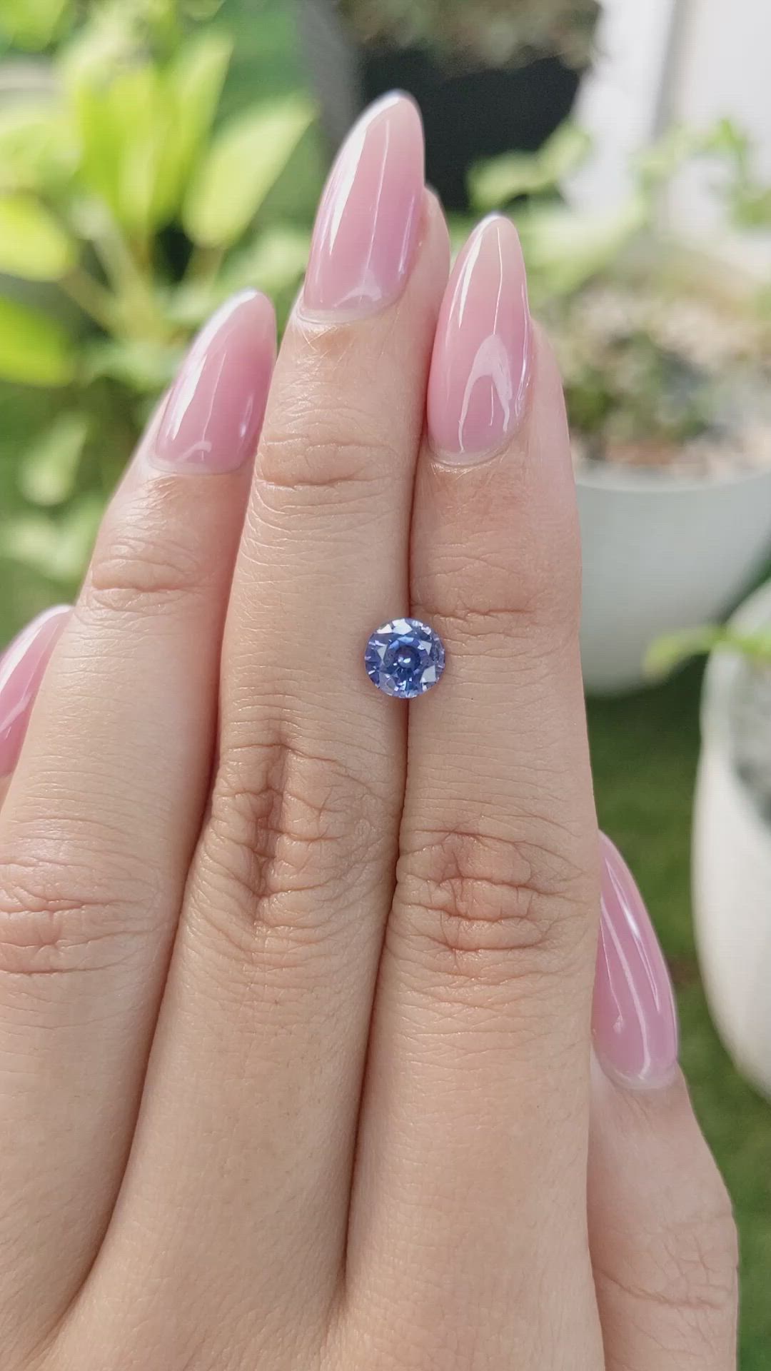 1.16 Ct. Blue Sapphire from Ceylon (Sri Lanka) Size Video