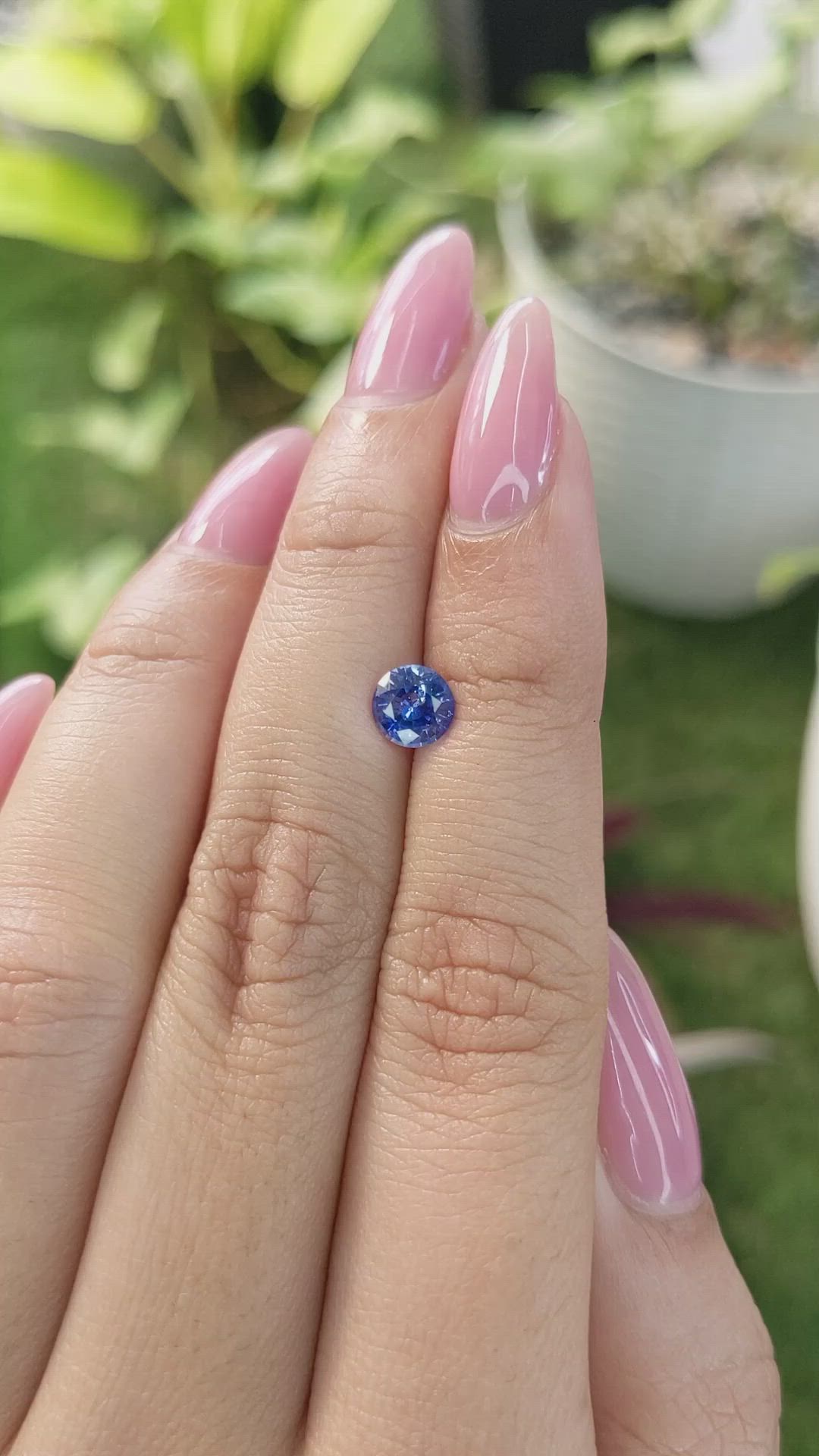 0.92 Ct. Blue Sapphire from Ceylon (Sri Lanka) Size Video