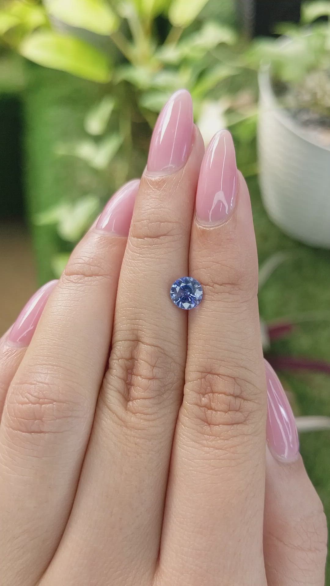 1.28 Ct. Blue Sapphire from Ceylon (Sri Lanka) Size Video