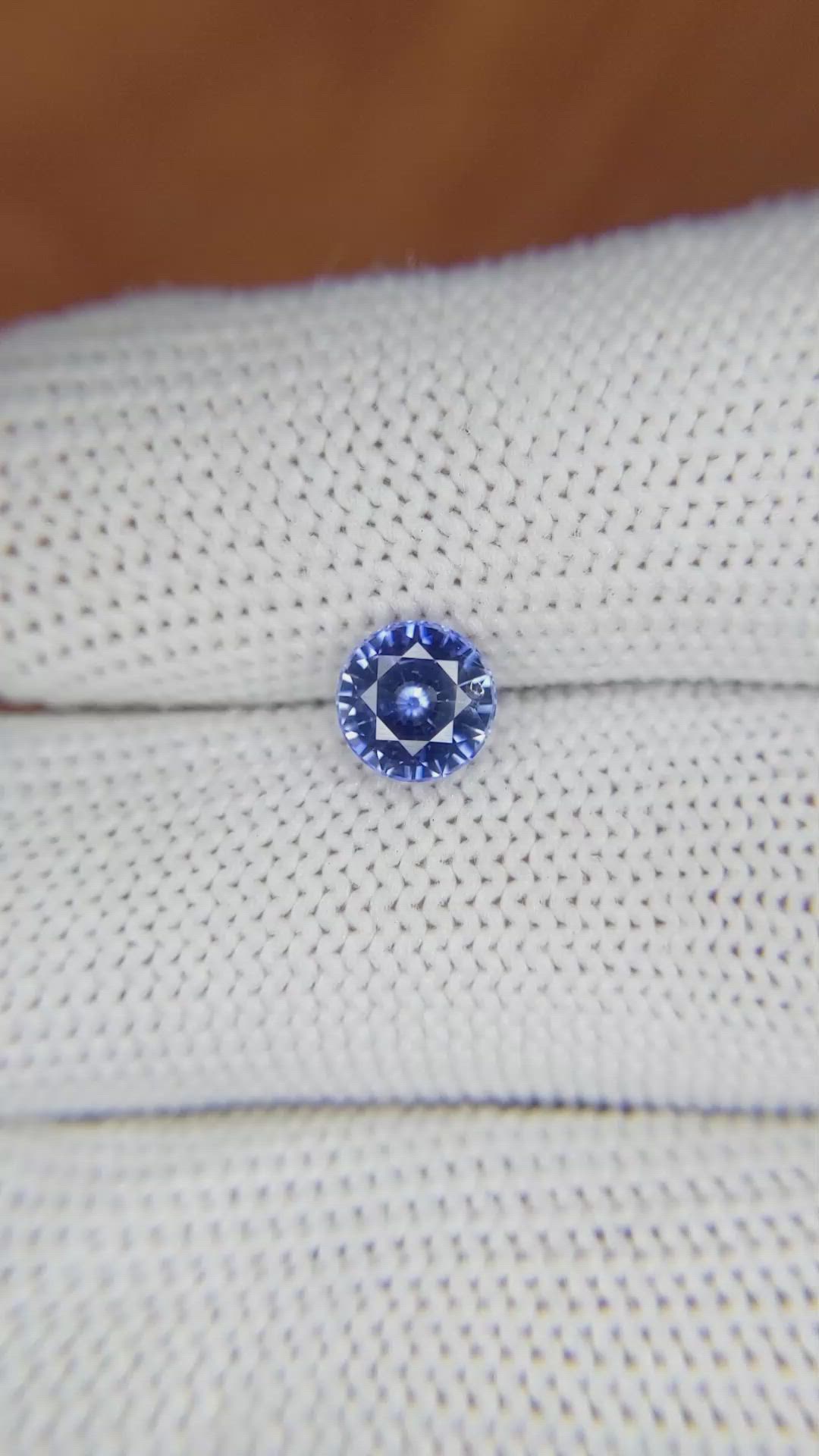 1.28 Ct. Blue Sapphire from Ceylon (Sri Lanka) Size Video