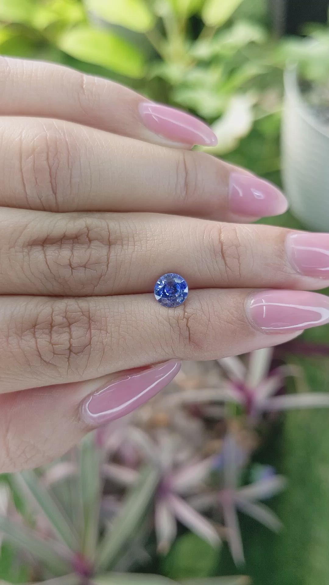 1.28 Ct. Blue Sapphire from Ceylon (Sri Lanka) Size Video