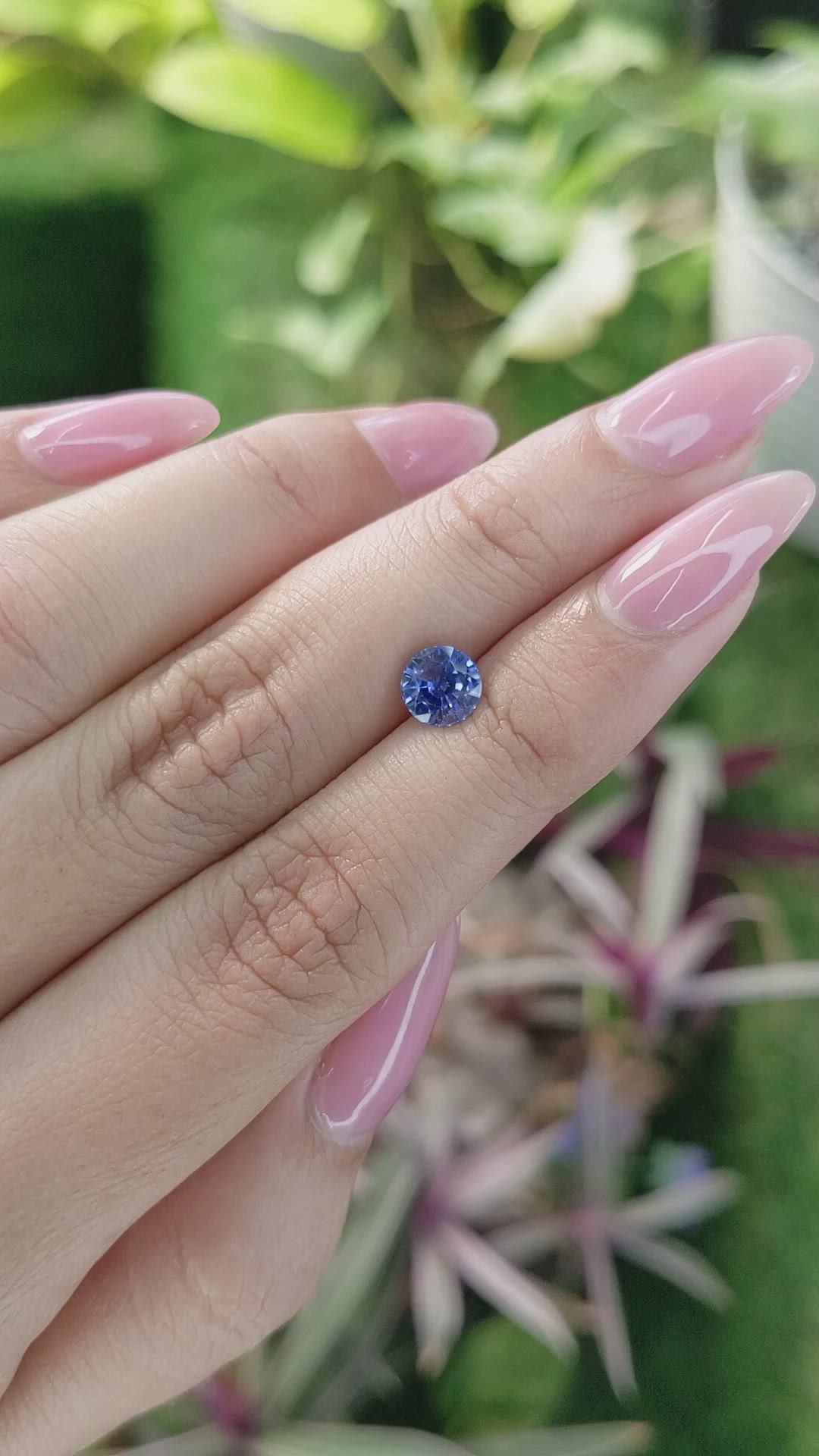 1.28 Ct. Blue Sapphire from Ceylon (Sri Lanka) Size Video