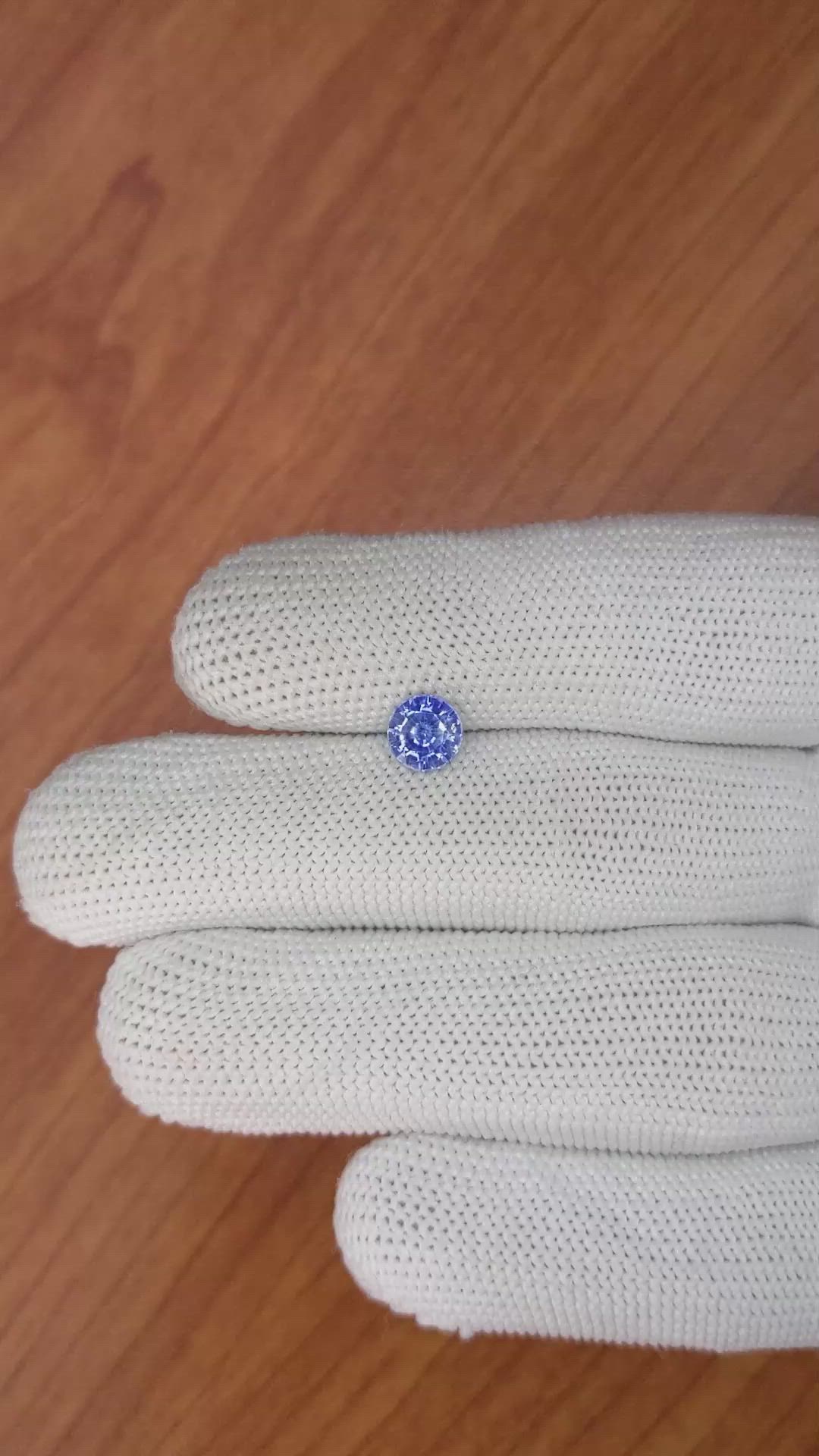 1.28 Ct. Blue Sapphire from Ceylon (Sri Lanka) Size Video