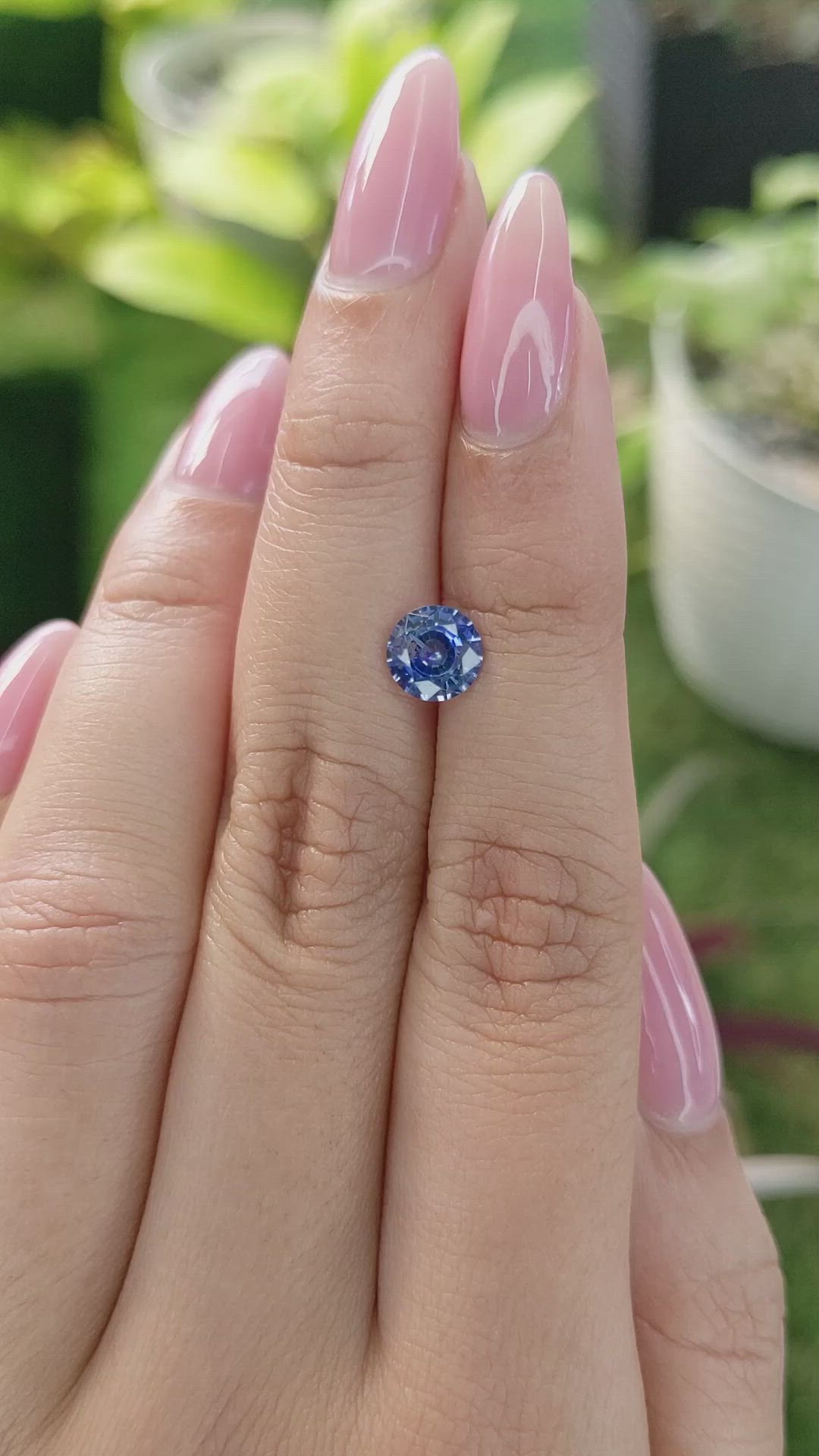 1.31 Ct. Blue Sapphire from Ceylon (Sri Lanka) Size Video