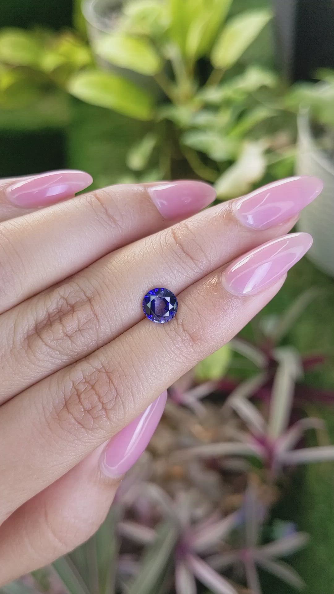 1.36 Ct. Bi Color / Parti Sapphire from Ceylon (Sri Lanka) Size Video