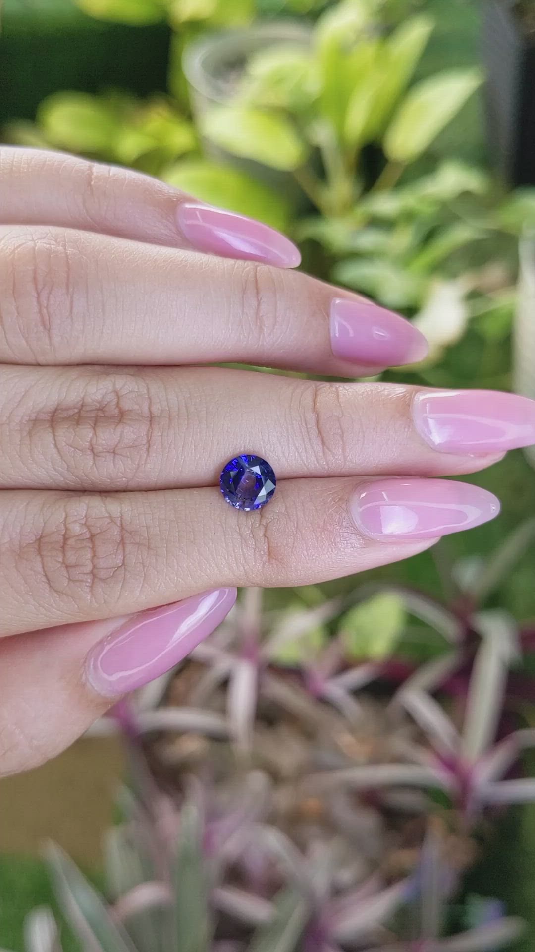 1.36 Ct. Bi Color / Parti Sapphire from Ceylon (Sri Lanka) Size Video